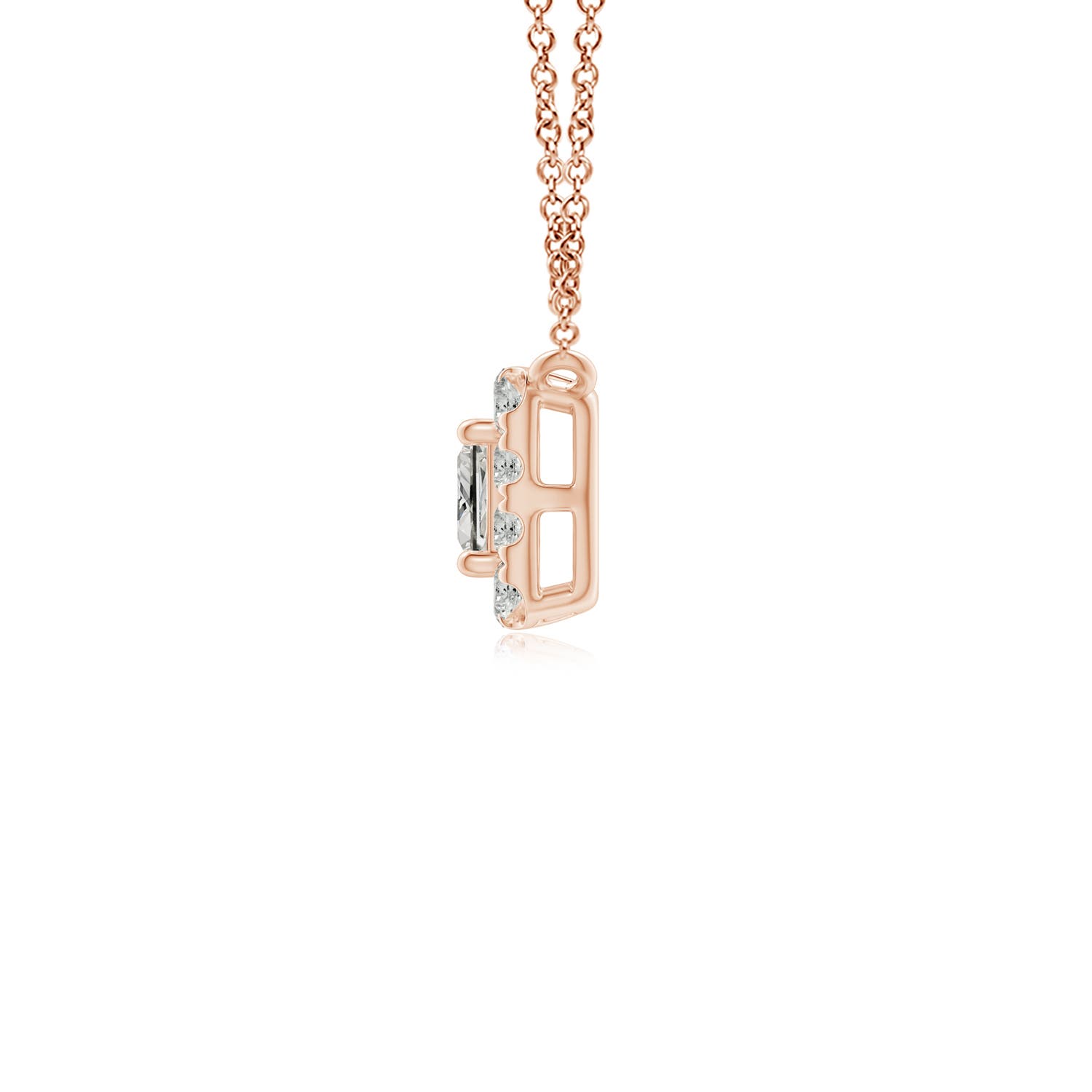 K, I3 / 0.87 CT / 14 KT Rose Gold