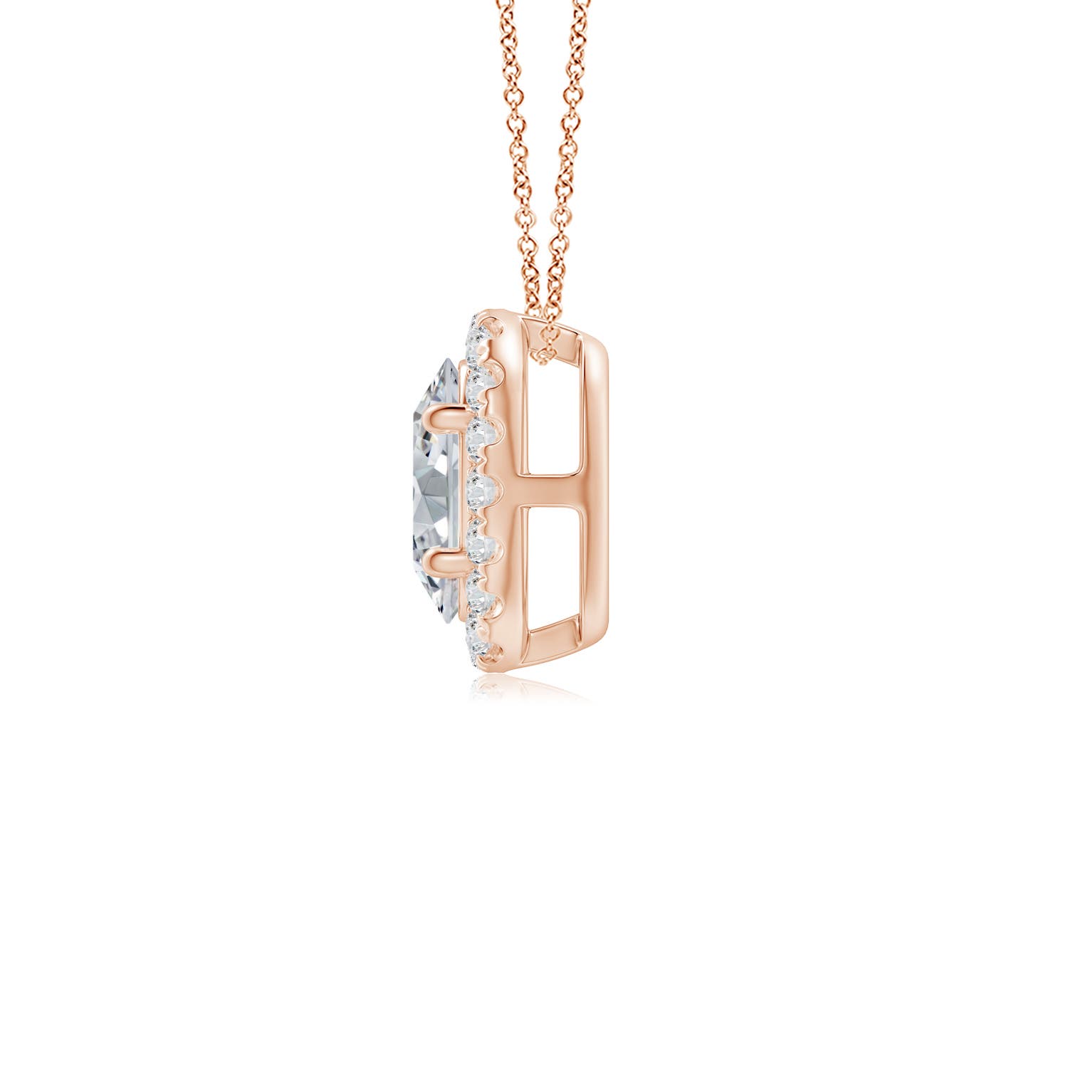 H, SI2 / 0.53 CT / 14 KT Rose Gold