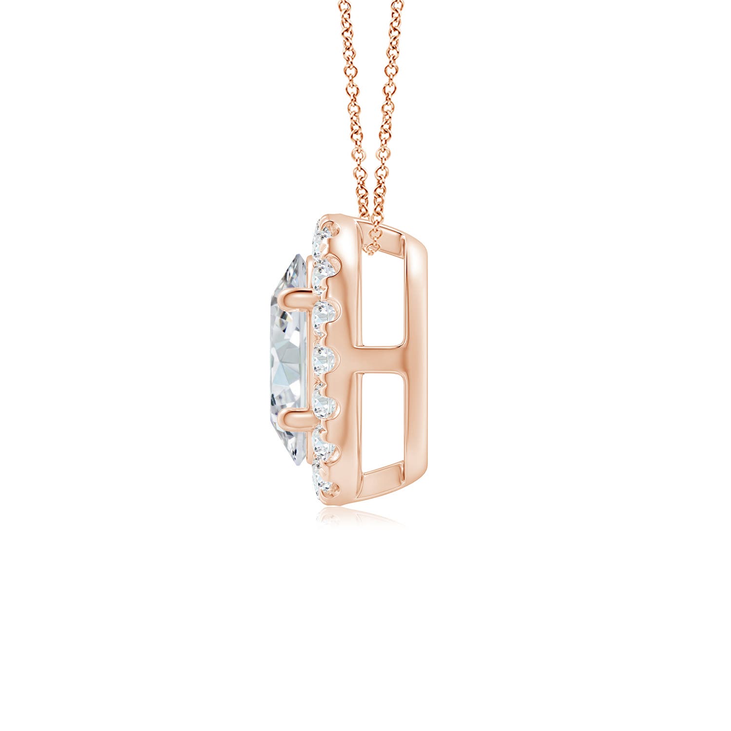 G, VS2 / 0.92 CT / 14 KT Rose Gold