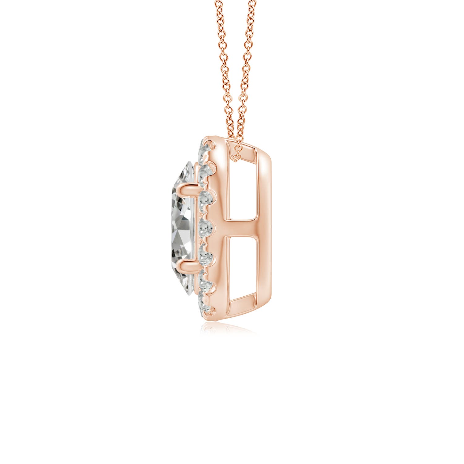 K, I3 / 0.92 CT / 14 KT Rose Gold