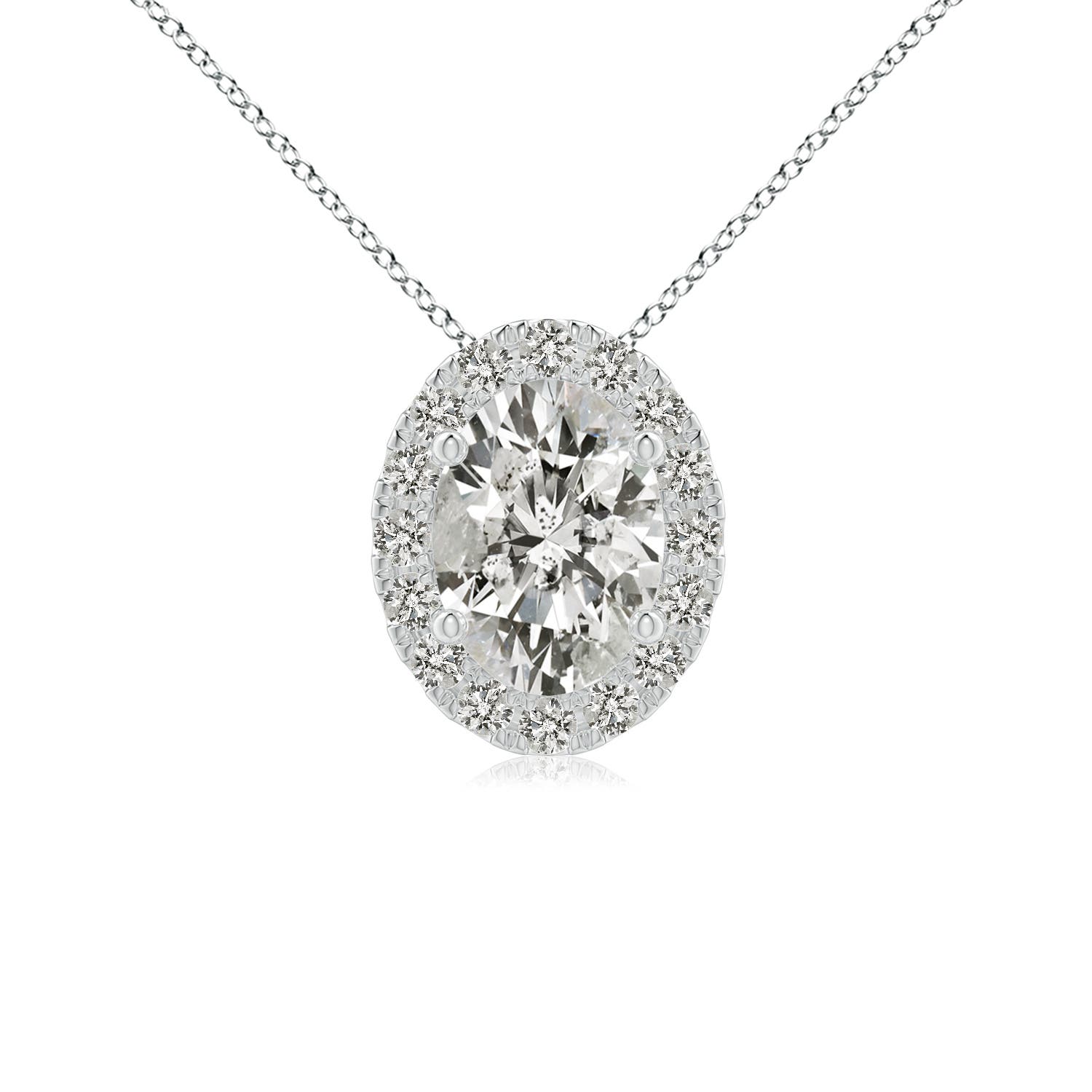 K, I3 / 0.92 CT / 14 KT White Gold