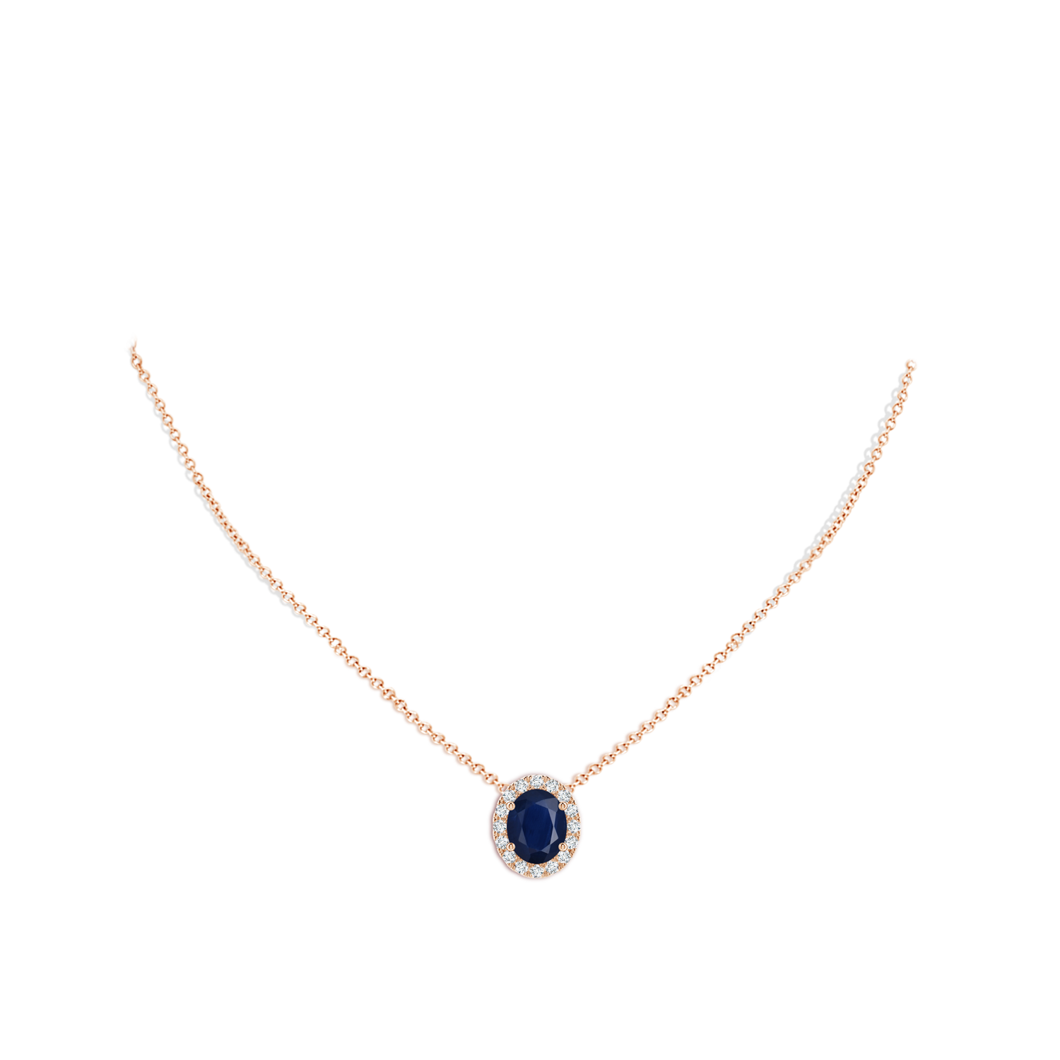 A - Blue Sapphire / 3.86 CT / 18 KT Rose Gold