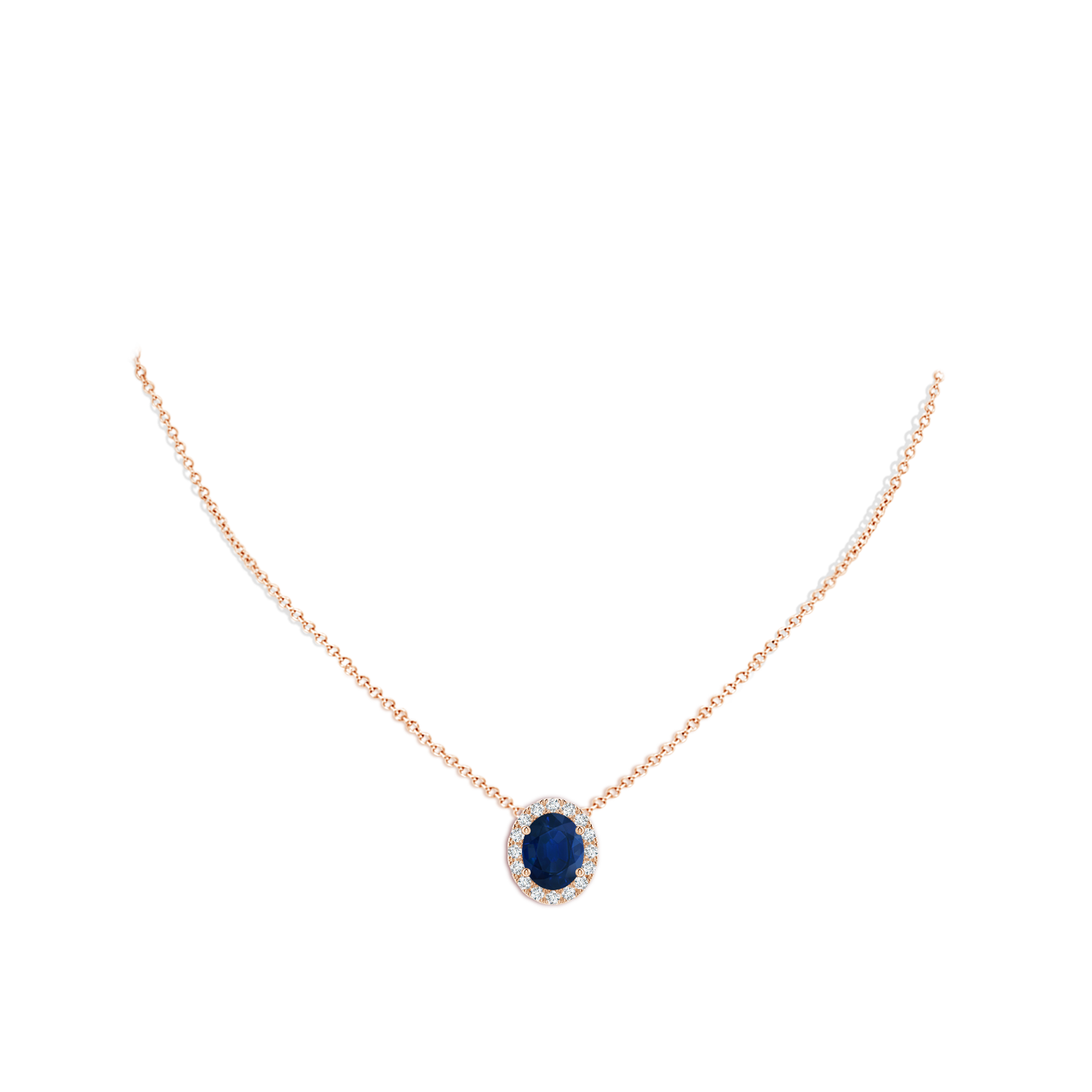 AA - Blue Sapphire / 3.86 CT / 18 KT Rose Gold