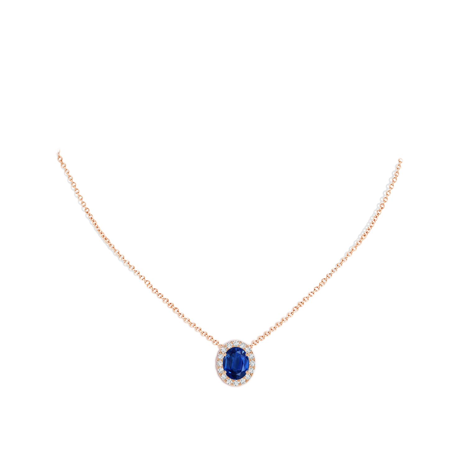 AAA - Blue Sapphire / 3.86 CT / 18 KT Rose Gold