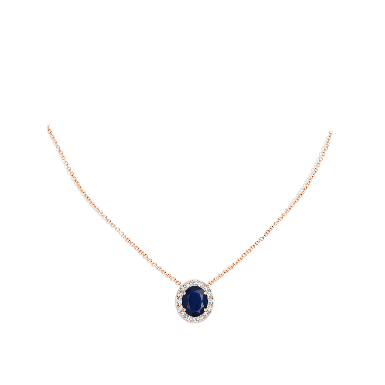 A - Blue Sapphire / 5.68 CT / 18 KT Rose Gold