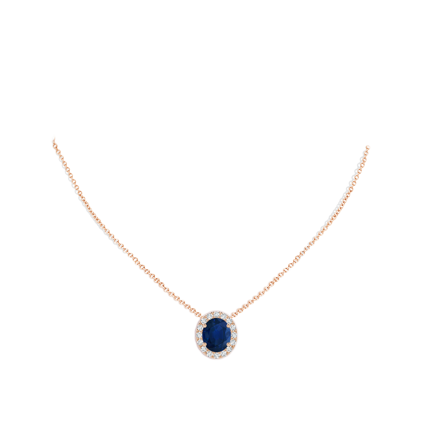 AA - Blue Sapphire / 5.68 CT / 18 KT Rose Gold