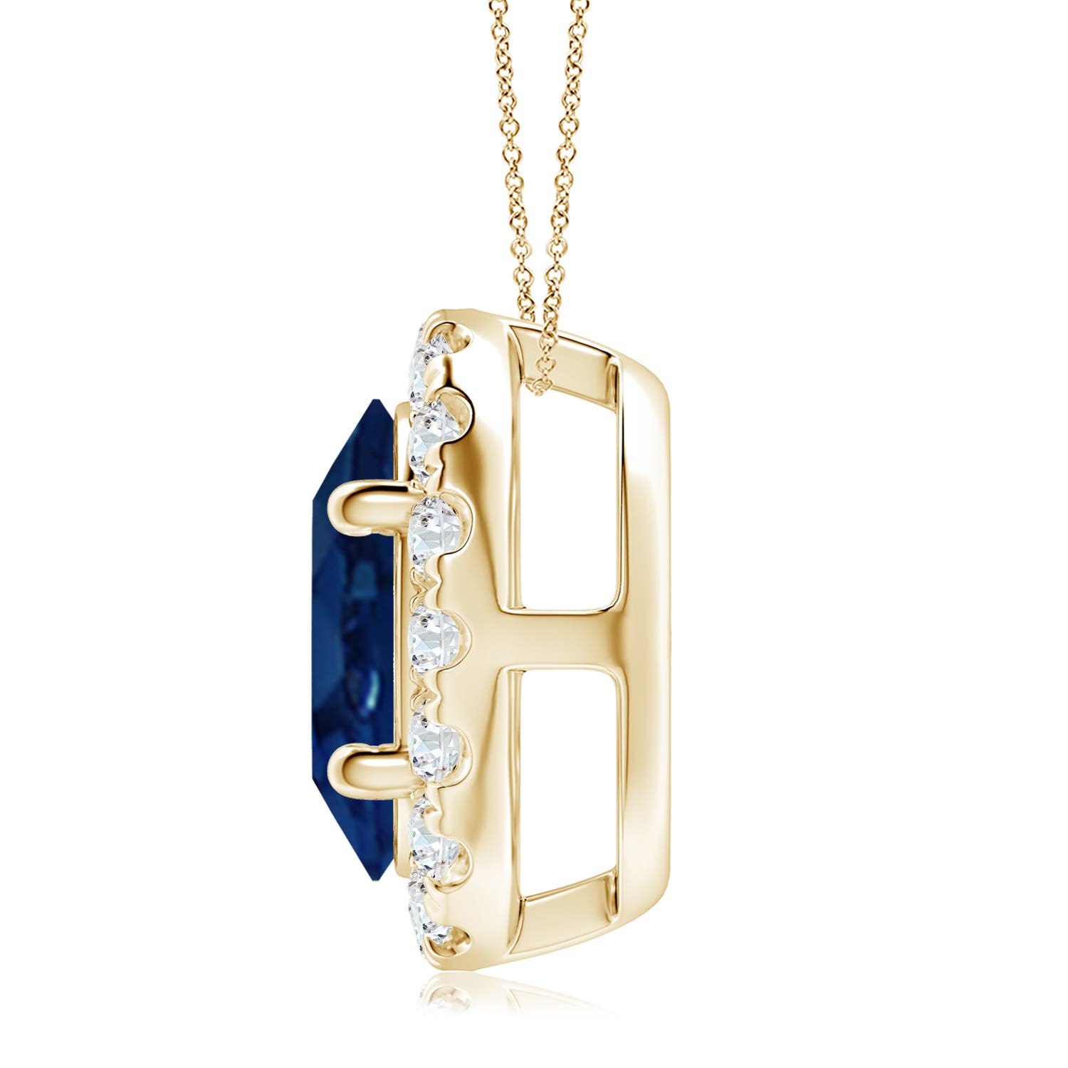 AA - Blue Sapphire / 5.68 CT / 18 KT Yellow Gold