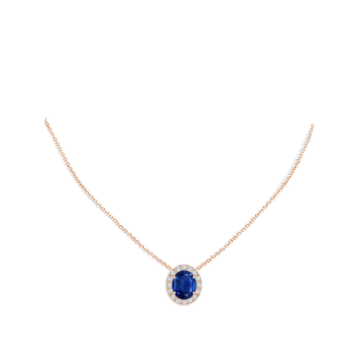 AAA - Blue Sapphire / 5.68 CT / 18 KT Rose Gold