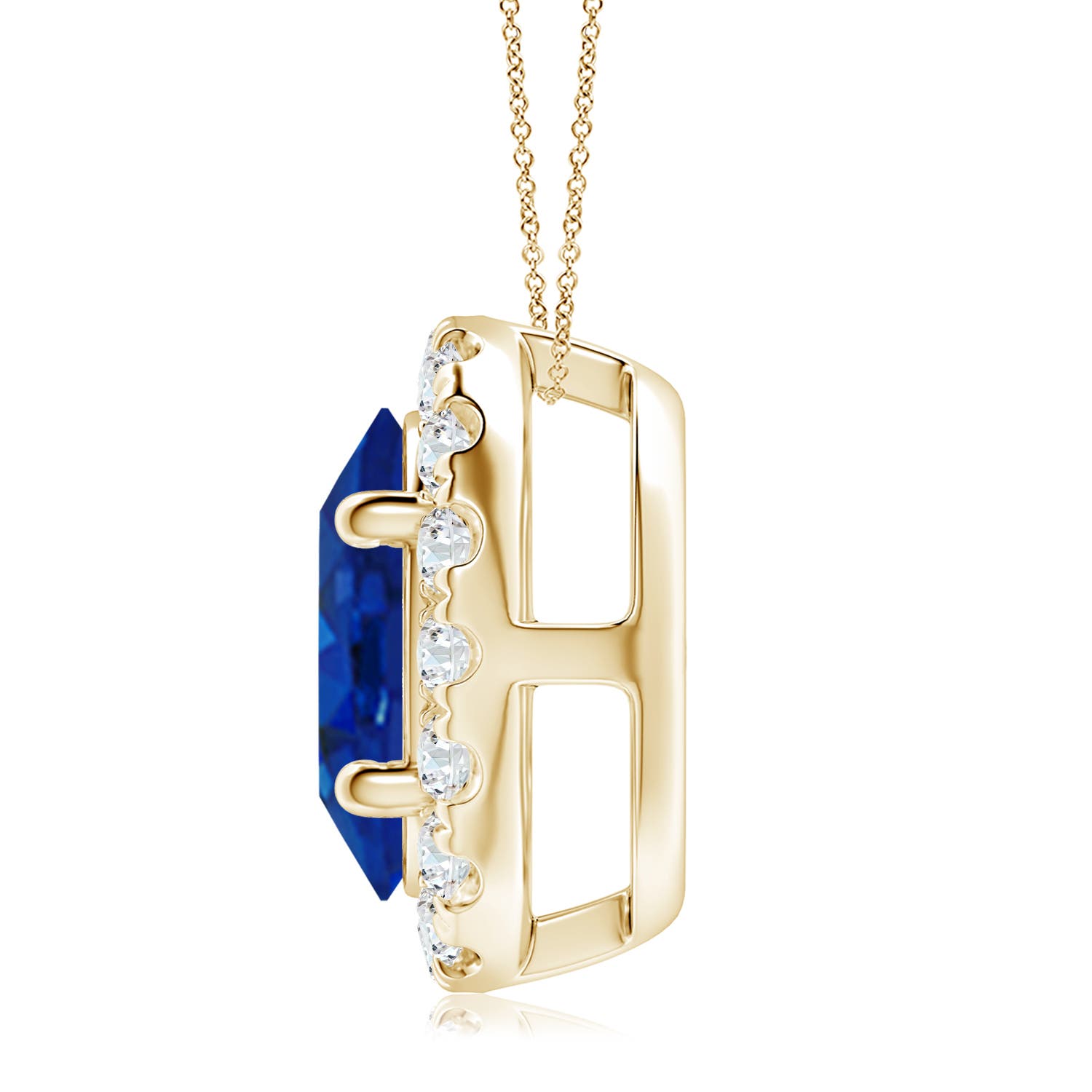 AAA - Blue Sapphire / 5.68 CT / 18 KT Yellow Gold