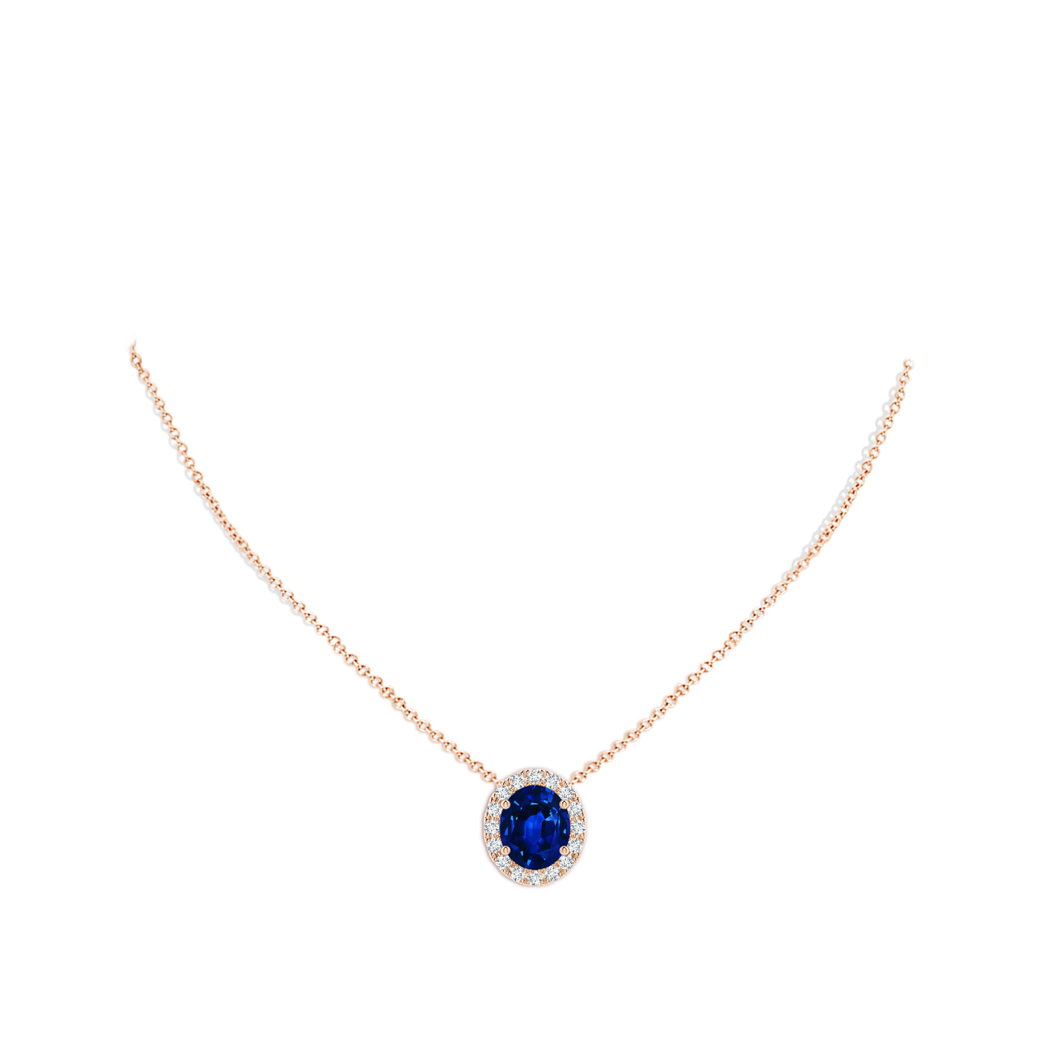 AAAA - Blue Sapphire / 5.68 CT / 18 KT Rose Gold