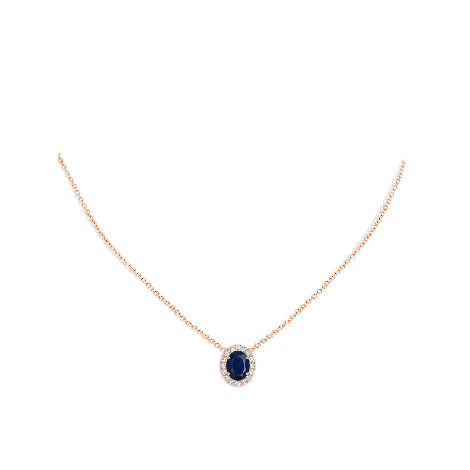 A - Blue Sapphire / 2.46 CT / 18 KT Rose Gold