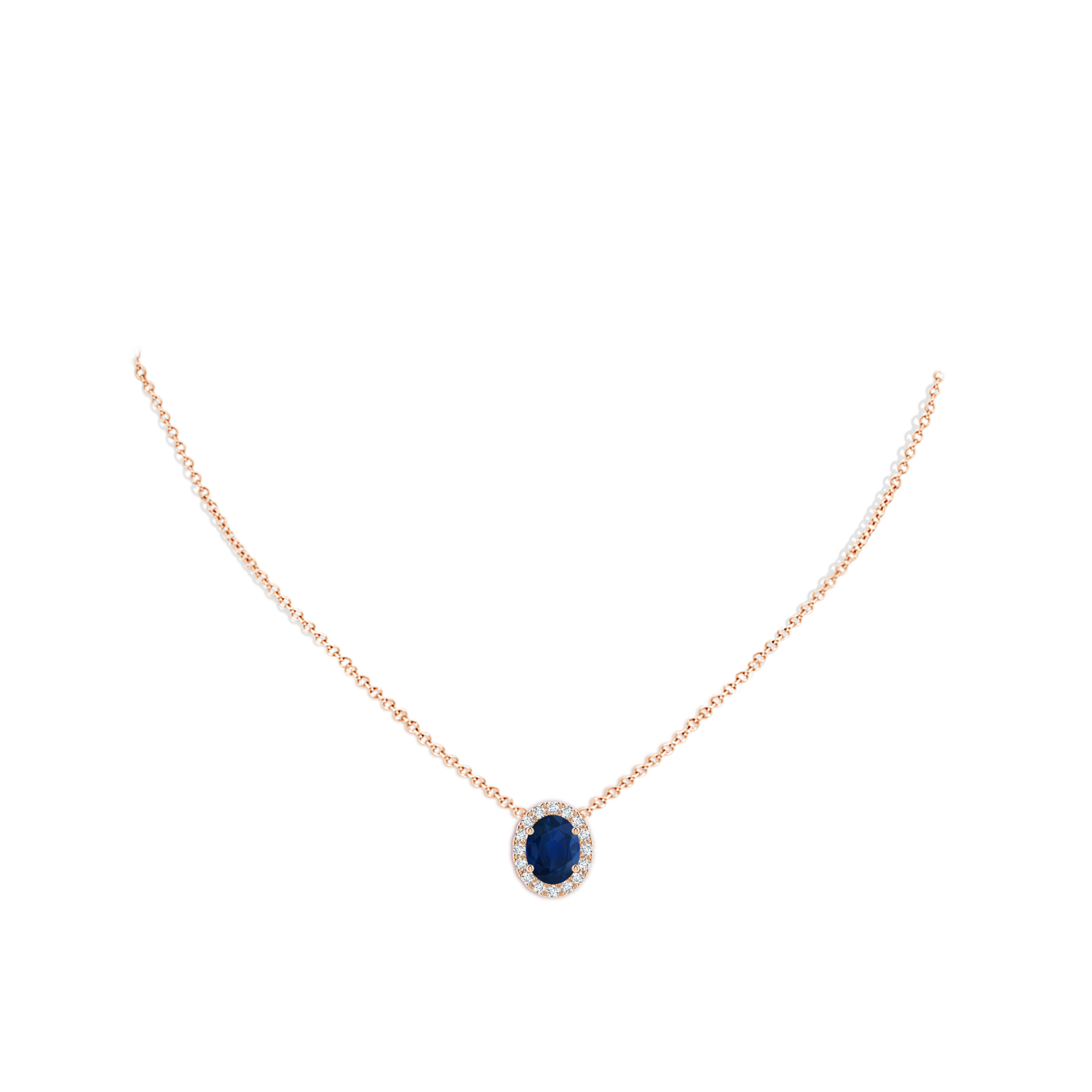 AA - Blue Sapphire / 2.46 CT / 18 KT Rose Gold