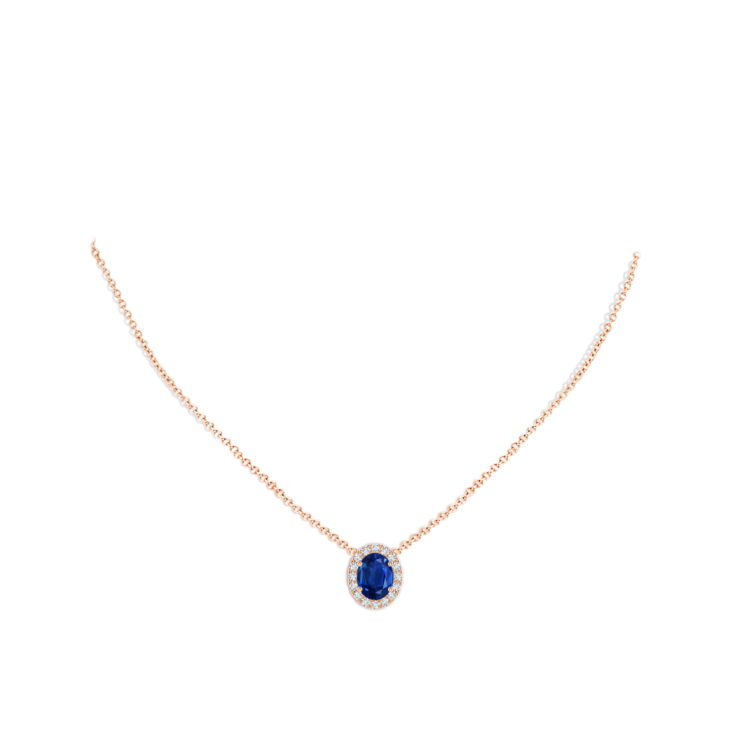 AAA - Blue Sapphire / 2.46 CT / 18 KT Rose Gold