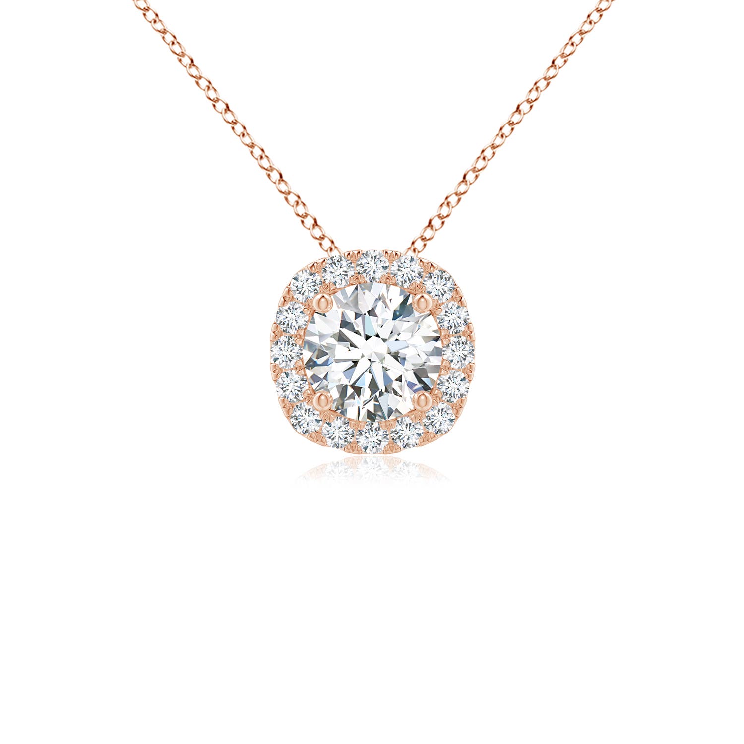 G, VS2 / 0.99 CT / 14 KT Rose Gold