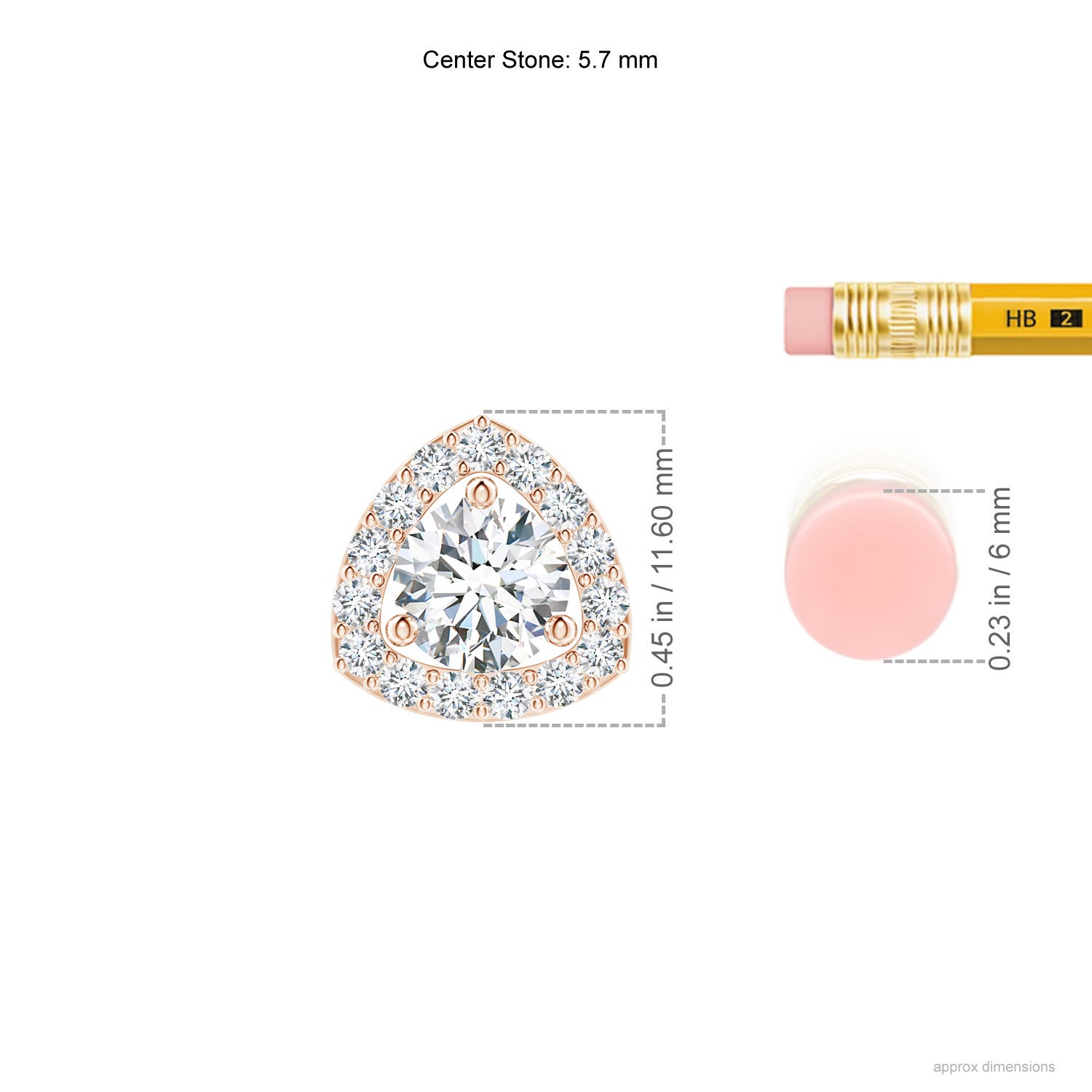 G, VS2 / 1.02 CT / 14 KT Rose Gold