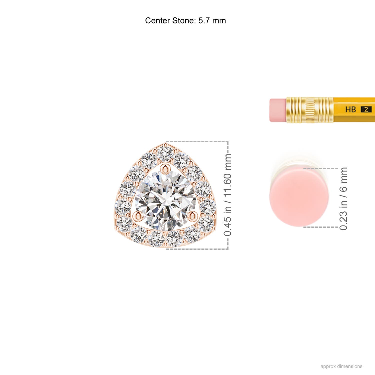 I-J, I1-I2 / 1.02 CT / 14 KT Rose Gold