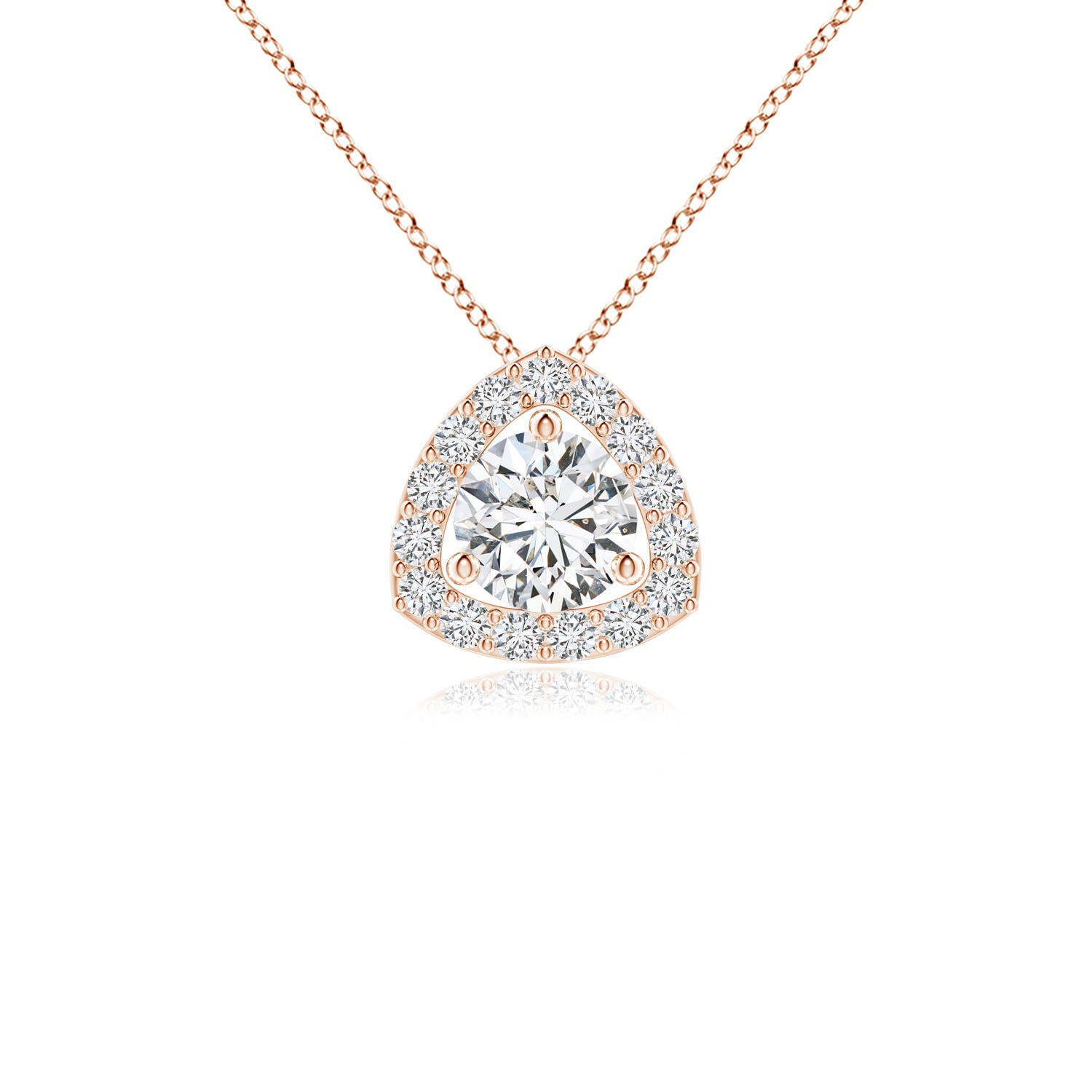 H, SI2 / 0.68 CT / 14 KT Rose Gold