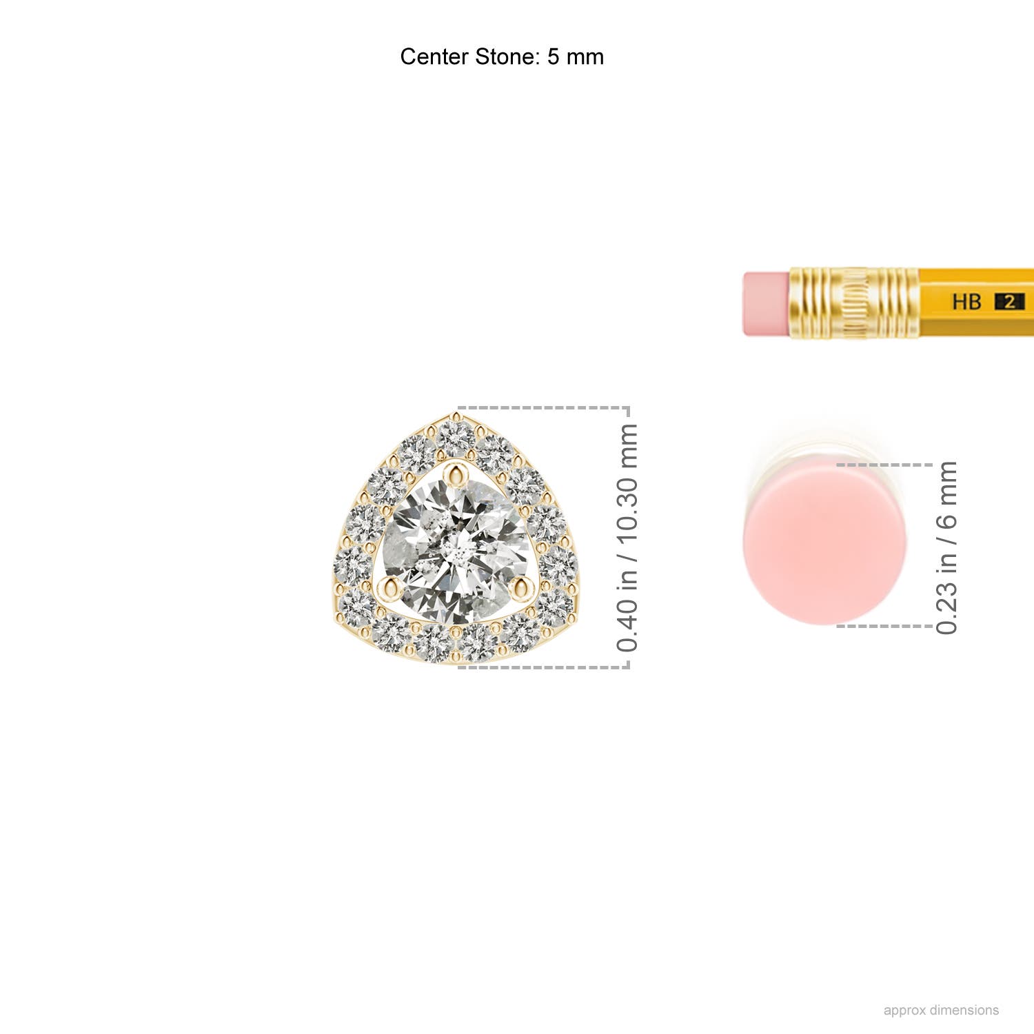 K, I3 / 0.68 CT / 14 KT Yellow Gold