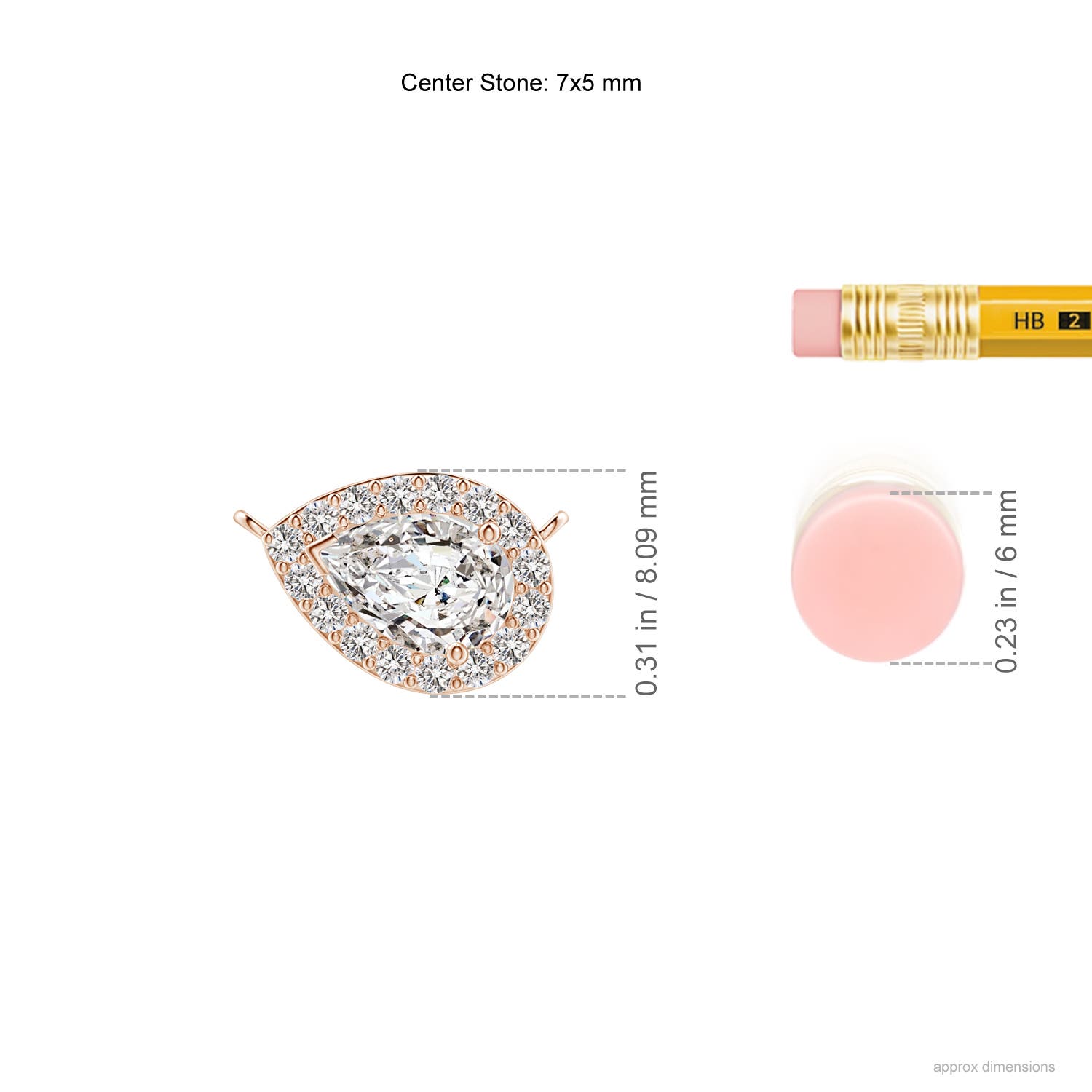 I-J, I1-I2 / 0.87 CT / 14 KT Rose Gold