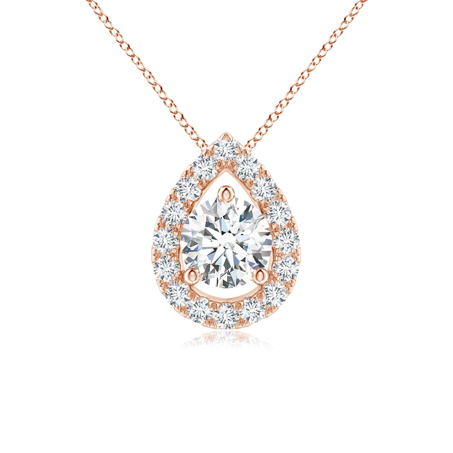 F-G, VS / 0.51 CT / 14 KT Rose Gold