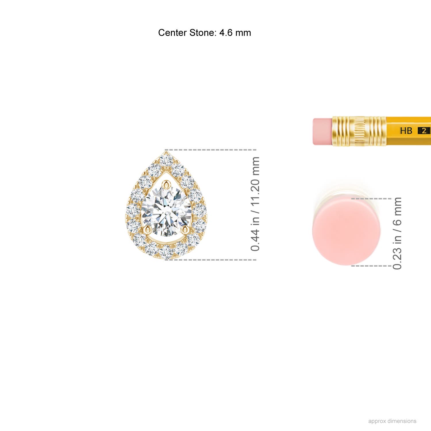 F-G, VS / 0.51 CT / 14 KT Yellow Gold