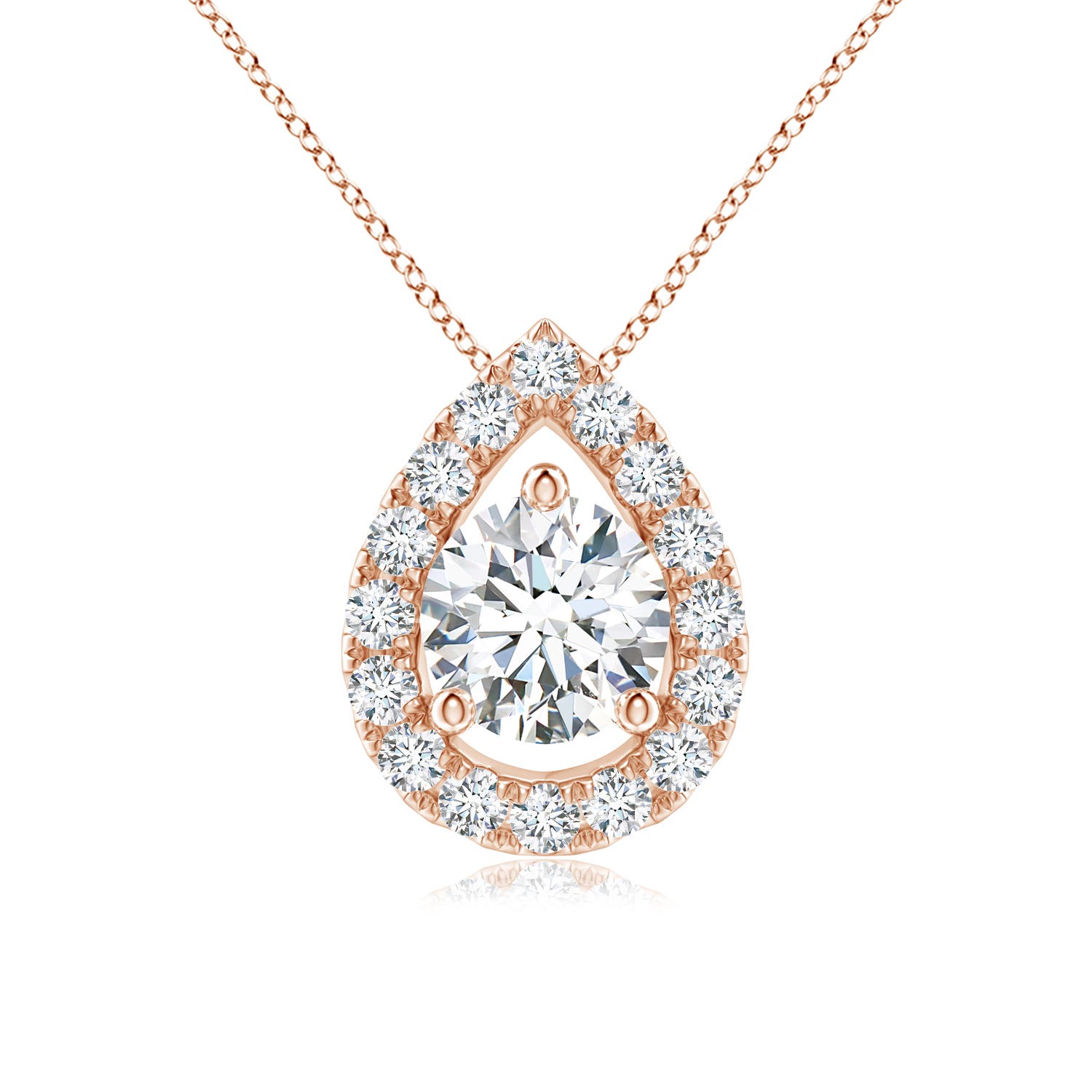 F-G, VS / 0.74 CT / 14 KT Rose Gold