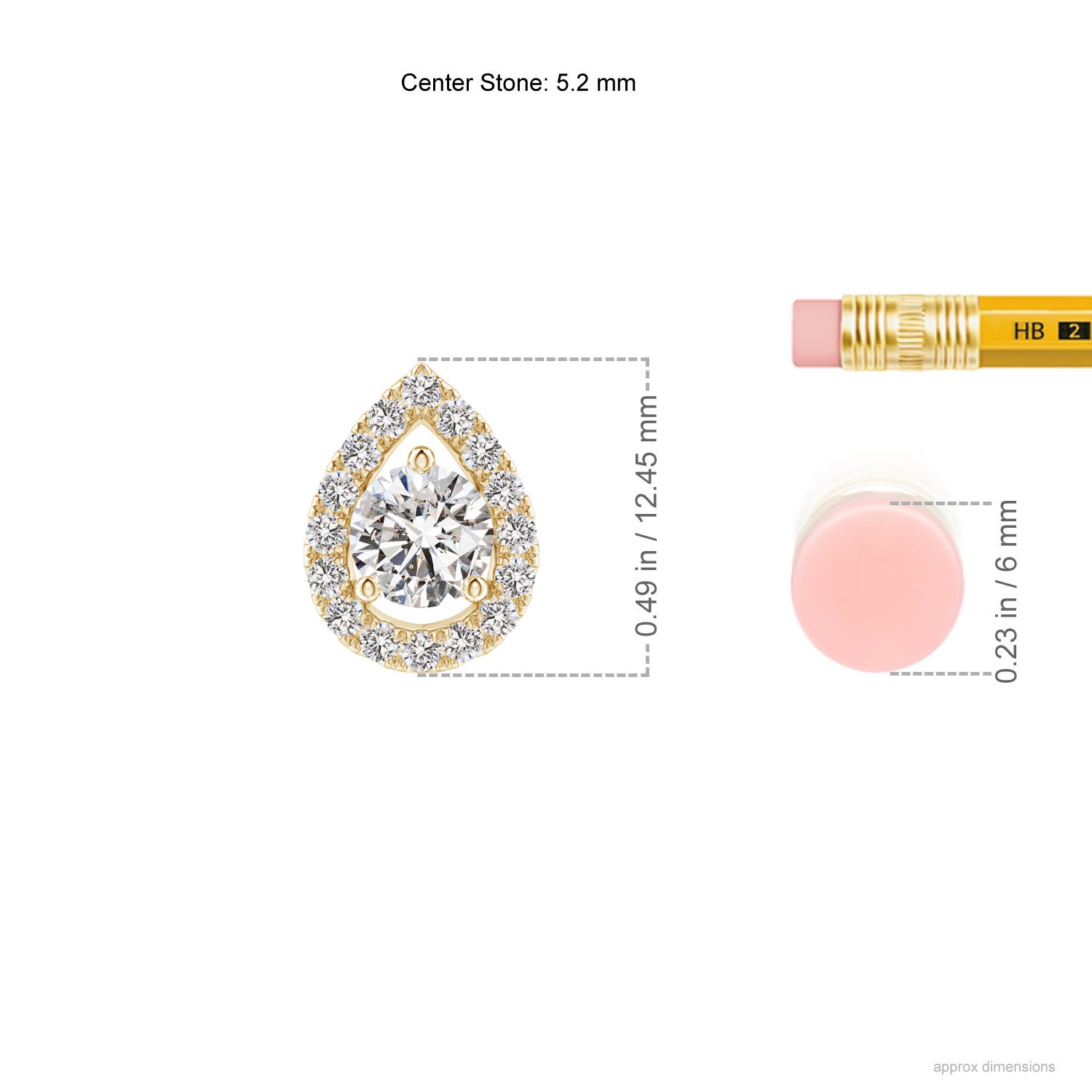 I-J, I1-I2 / 0.74 CT / 14 KT Yellow Gold