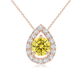 Round Fancy Intense, VS2 Yellow Diamond