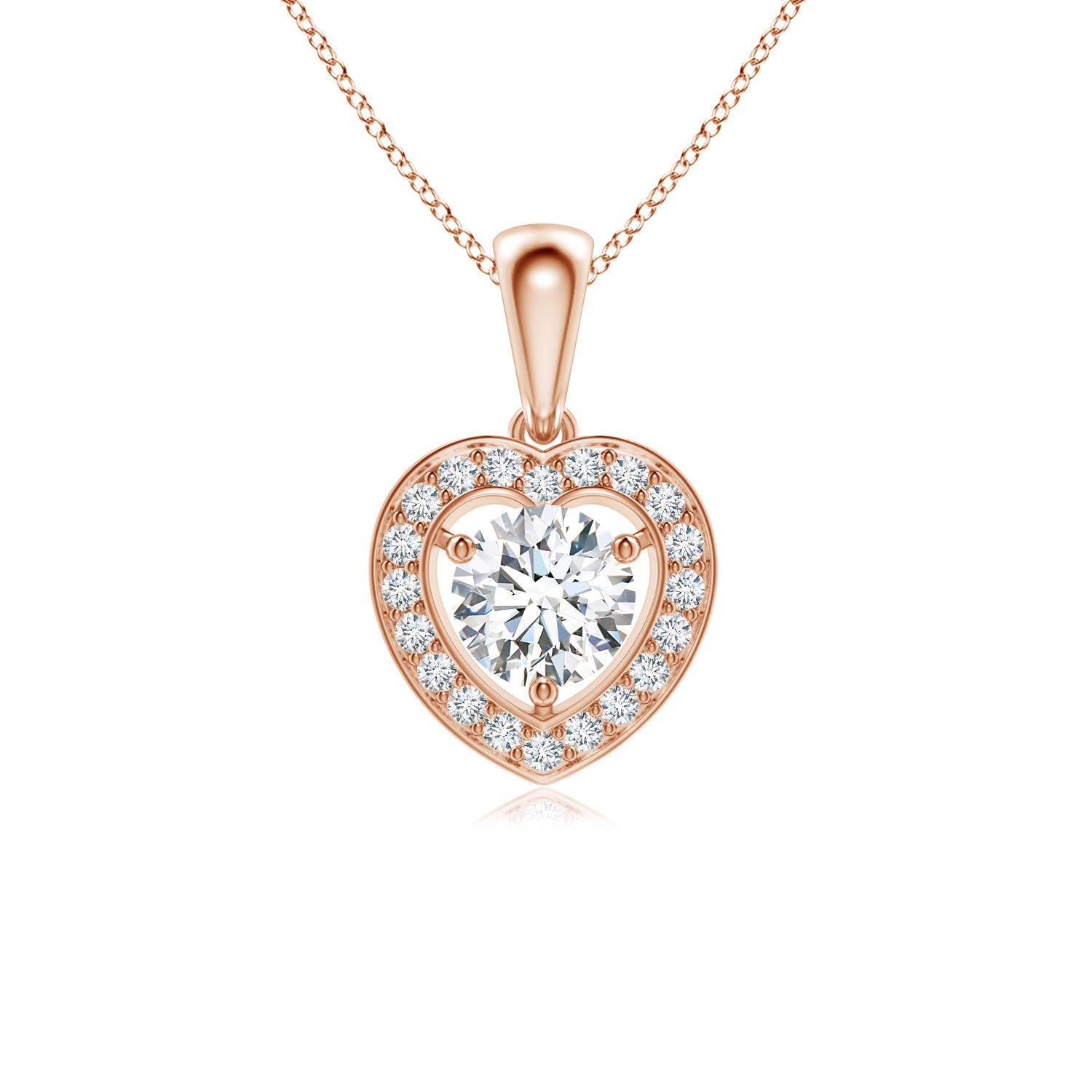 G, VS2 / 0.76 CT / 14 KT Rose Gold