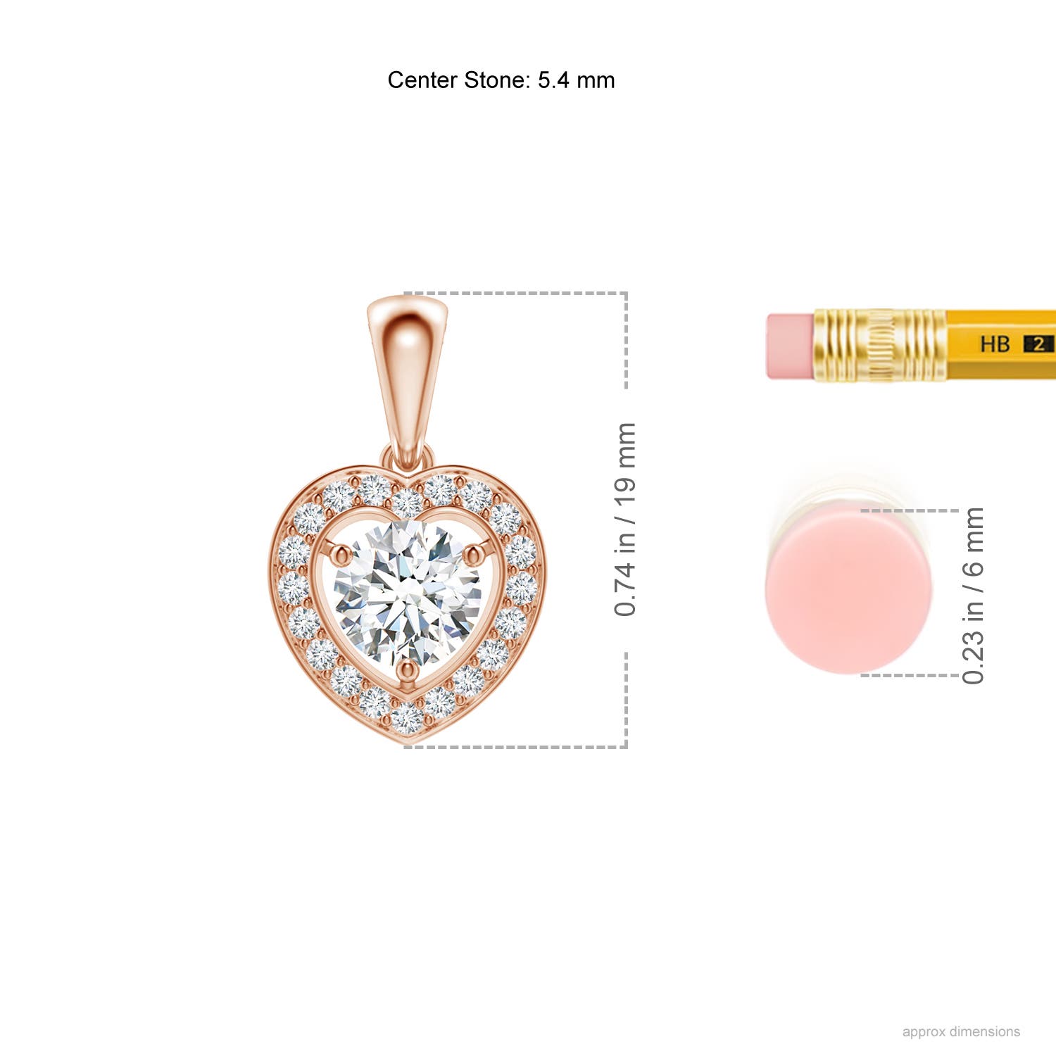 G, VS2 / 0.76 CT / 14 KT Rose Gold