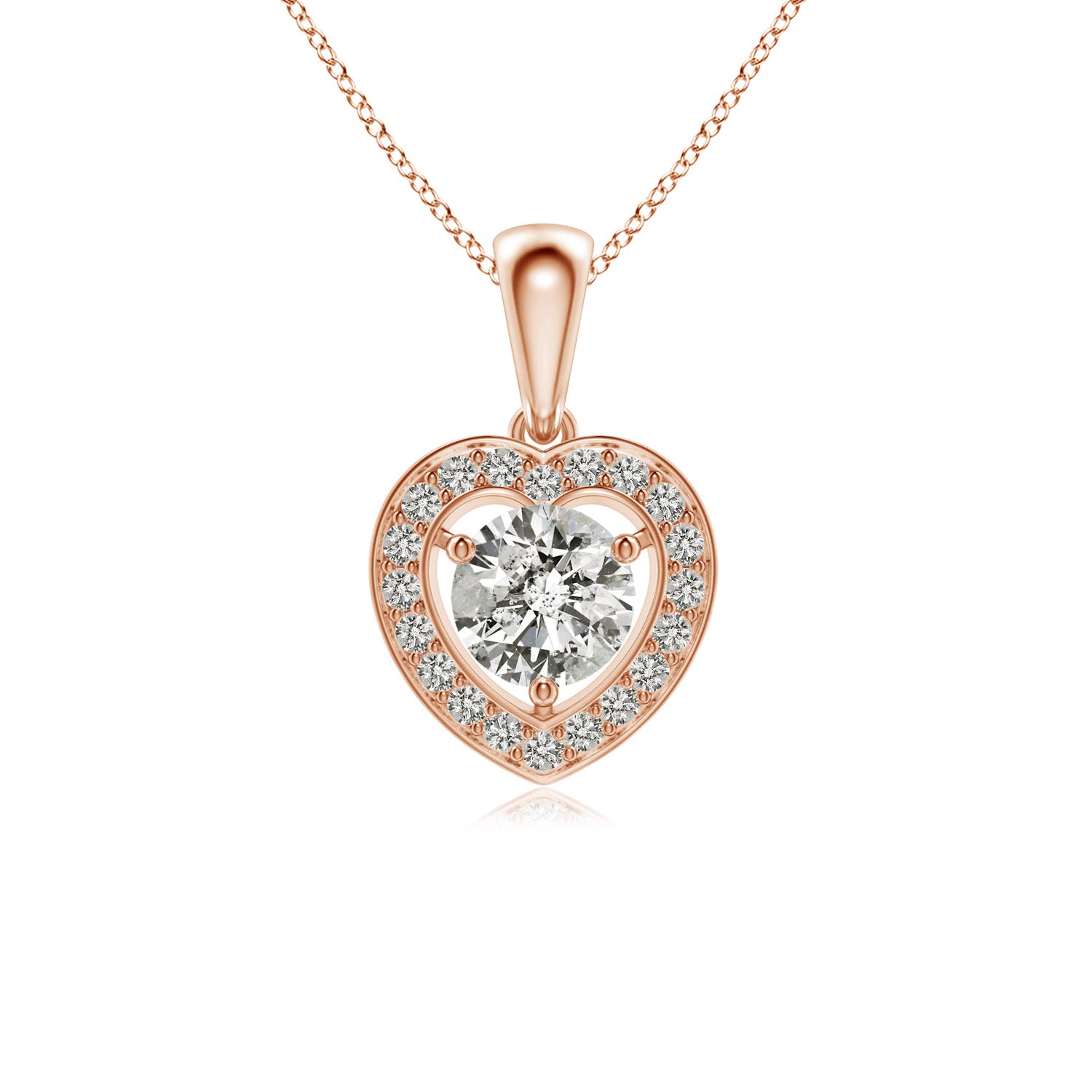 K, I3 / 0.76 CT / 14 KT Rose Gold