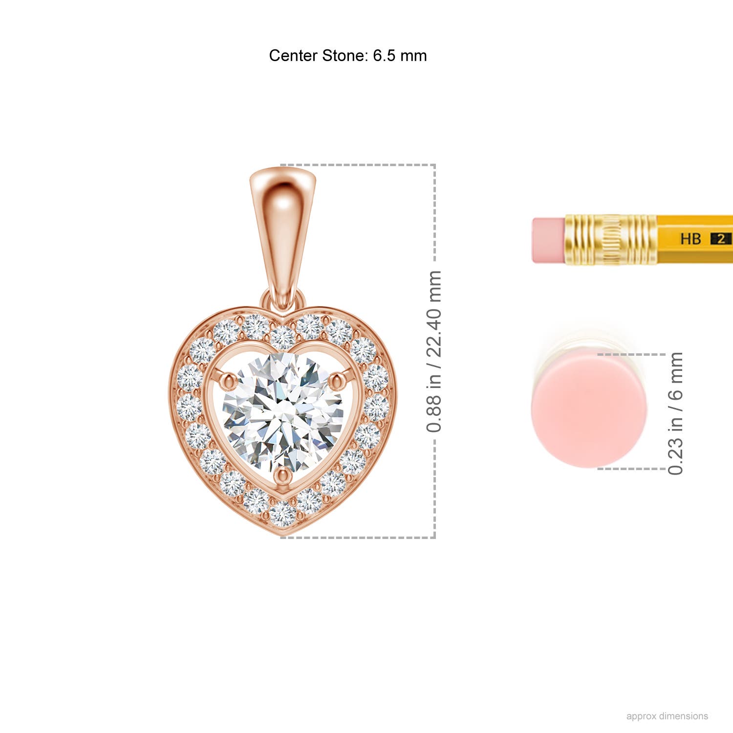 F-G, VS / 1.35 CT / 14 KT Rose Gold