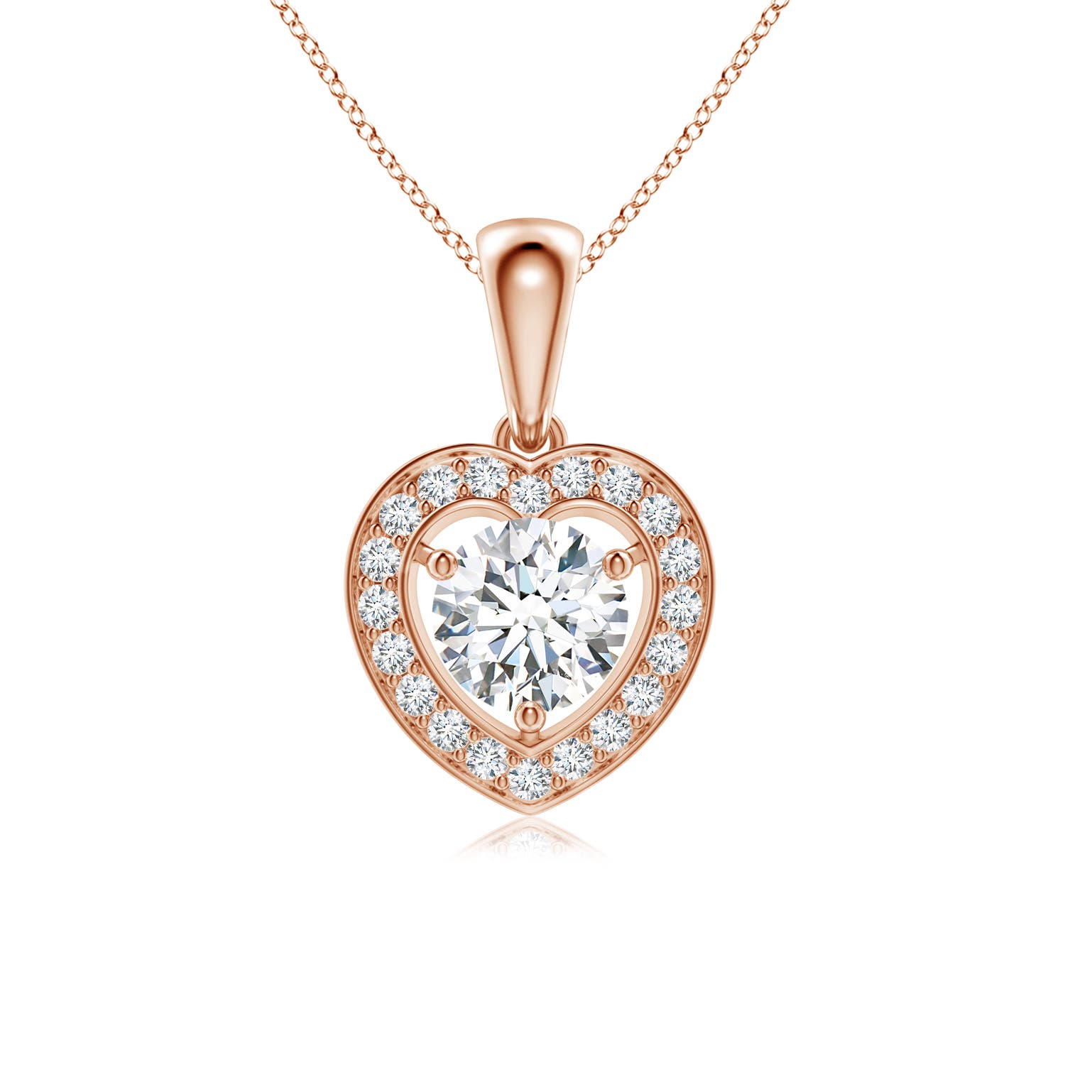 G, VS2 / 1.02 CT / 14 KT Rose Gold