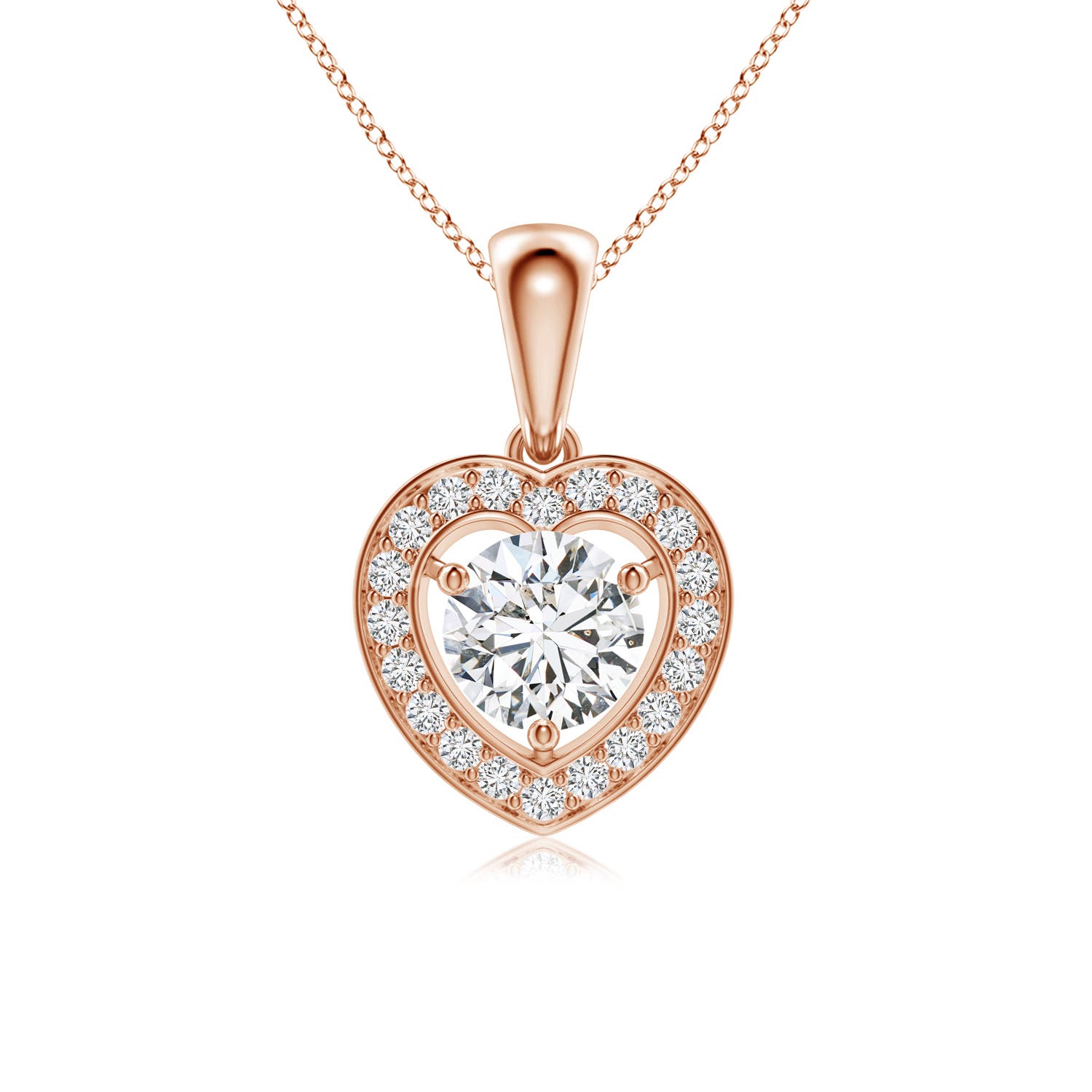 H, SI2 / 1.02 CT / 14 KT Rose Gold