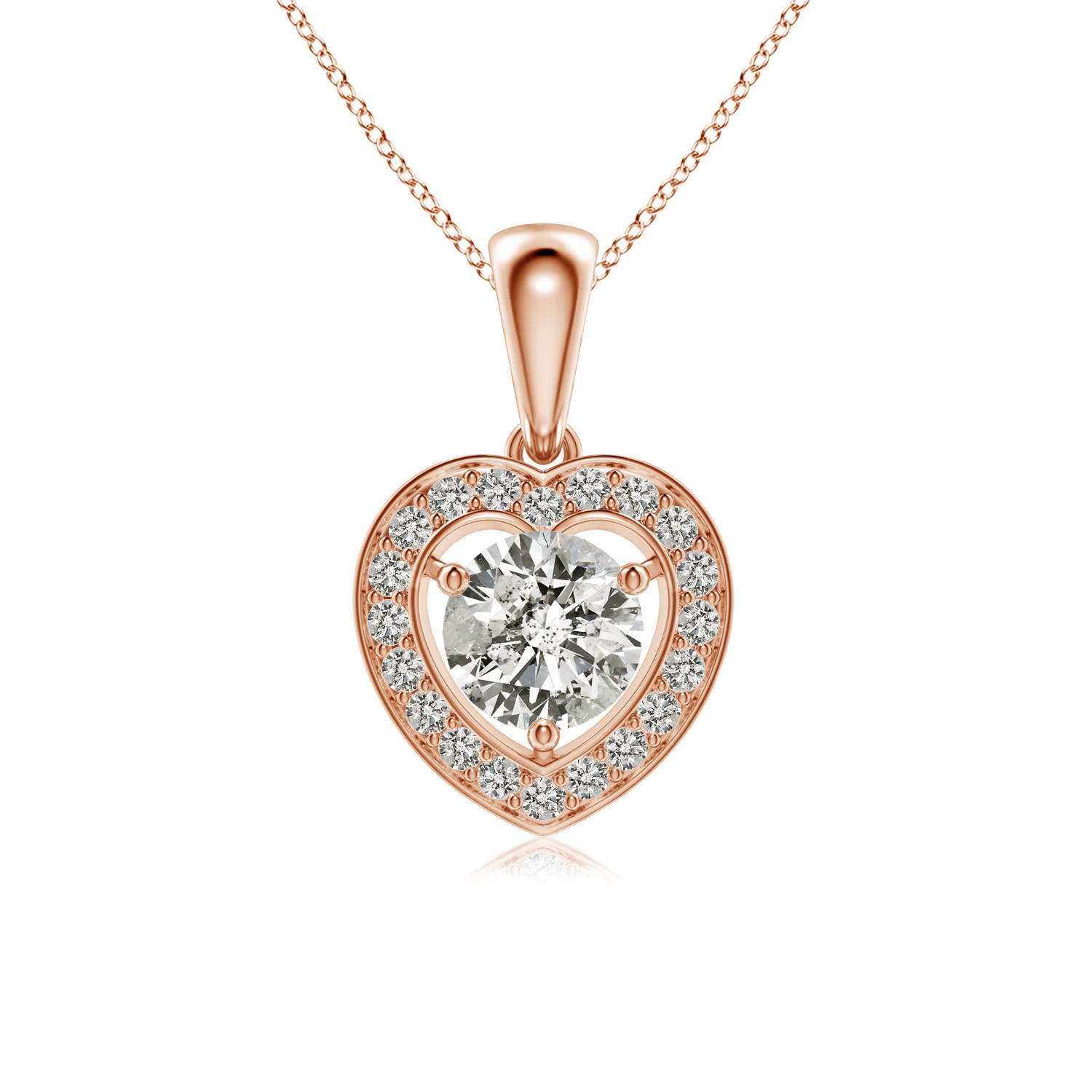 K, I3 / 1.02 CT / 14 KT Rose Gold