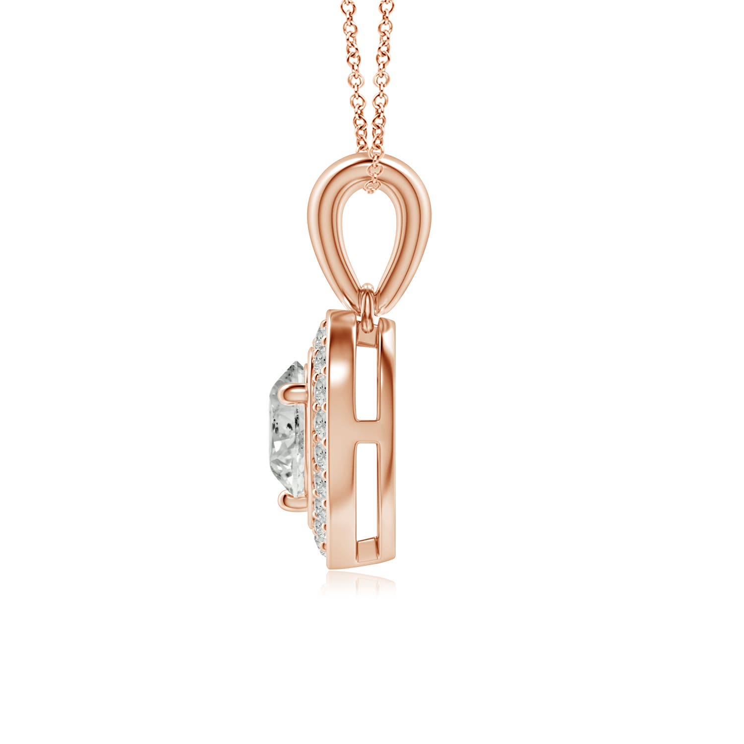 K, I3 / 1.02 CT / 14 KT Rose Gold