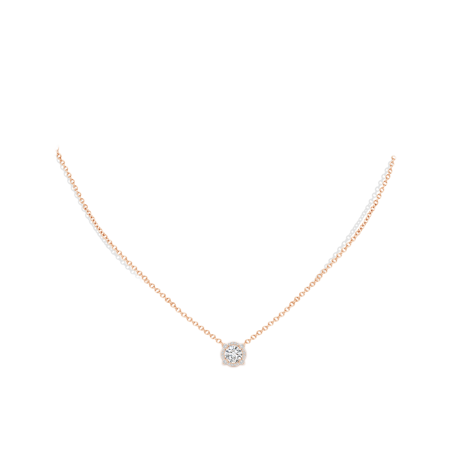 H, SI2 / 0.75 CT / 14 KT Rose Gold