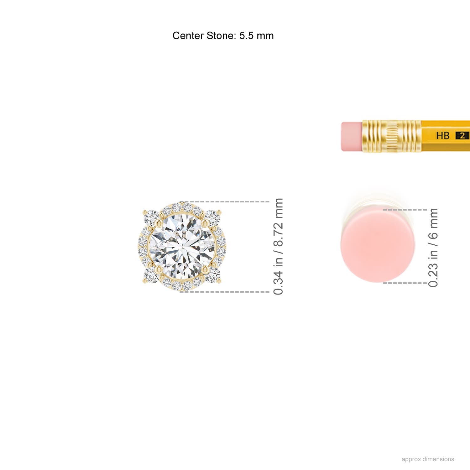 H, SI2 / 0.75 CT / 14 KT Yellow Gold