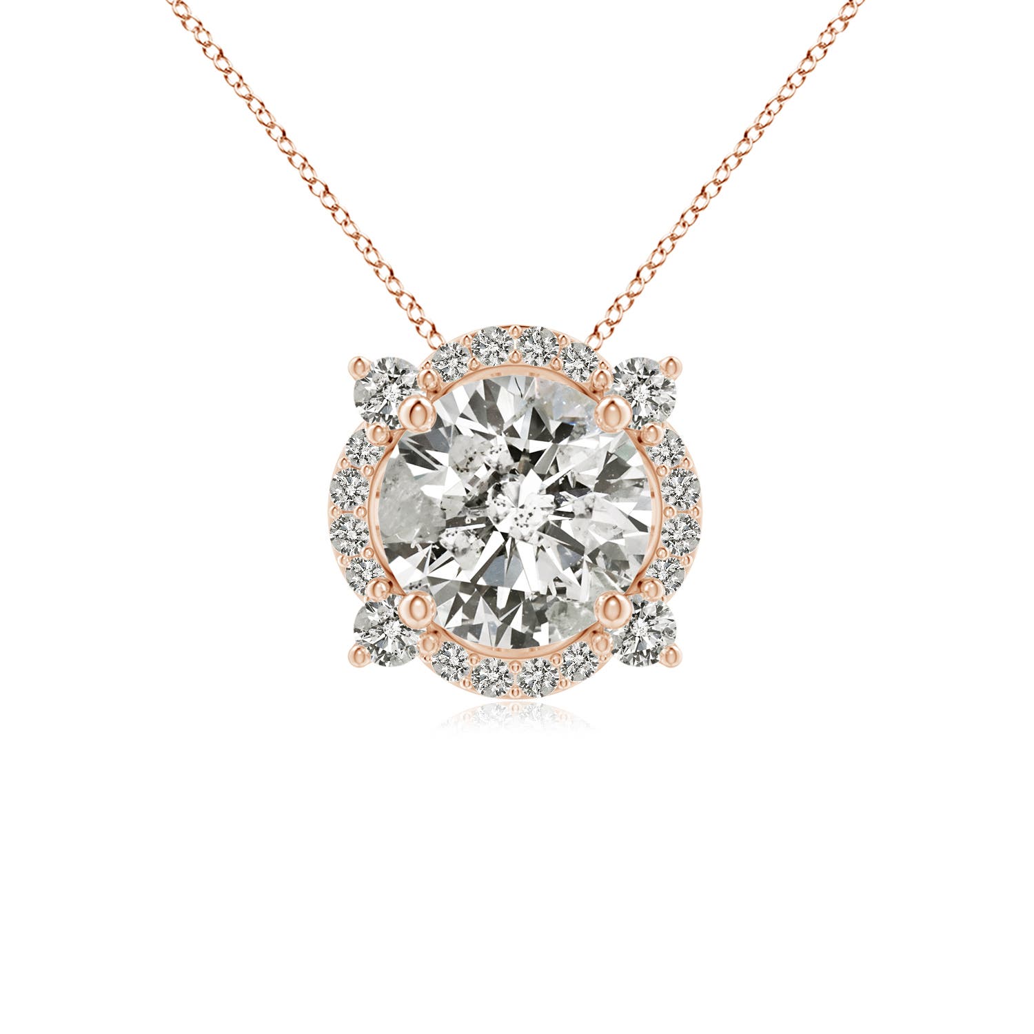 K, I3 / 0.75 CT / 14 KT Rose Gold