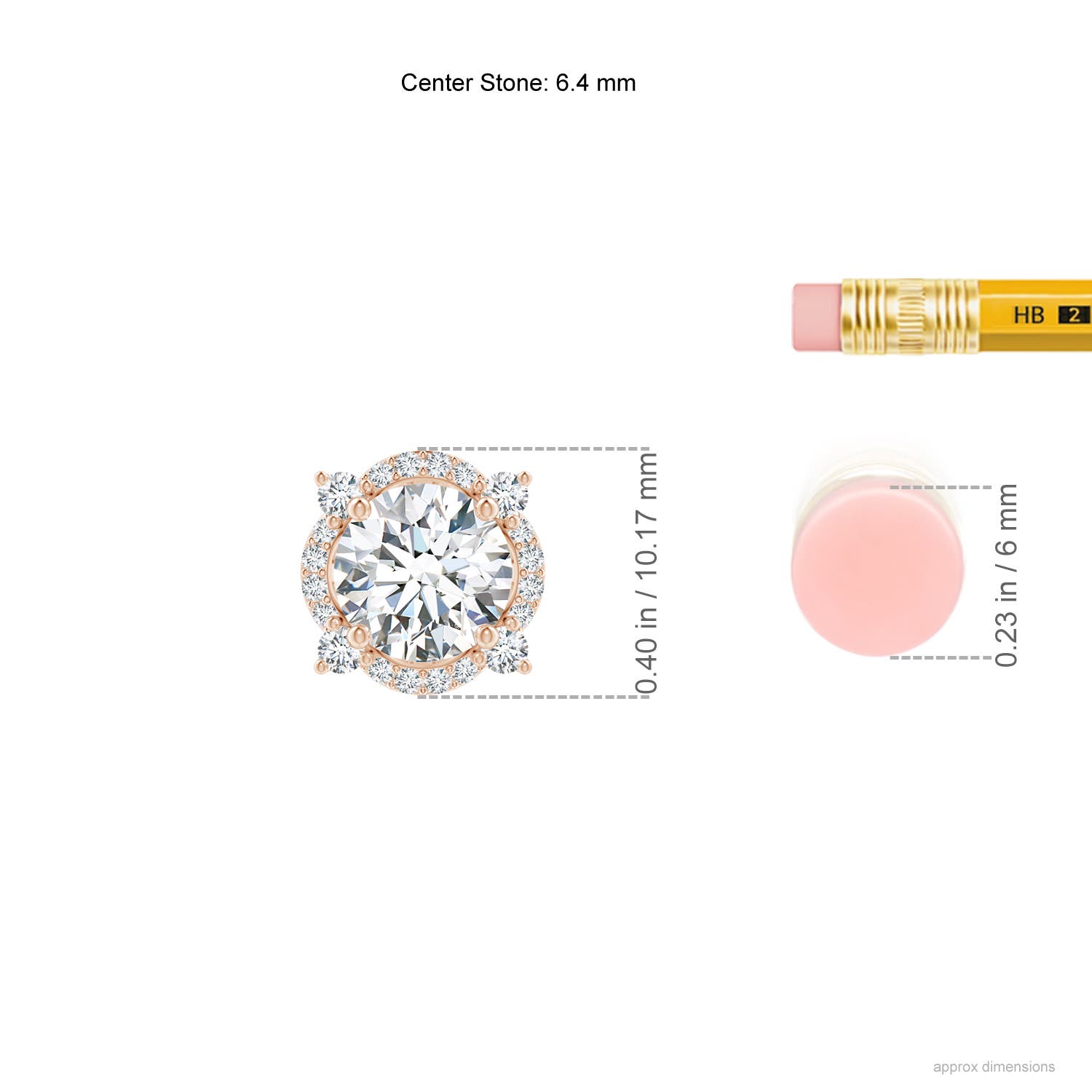 F-G, VS / 1.18 CT / 14 KT Rose Gold