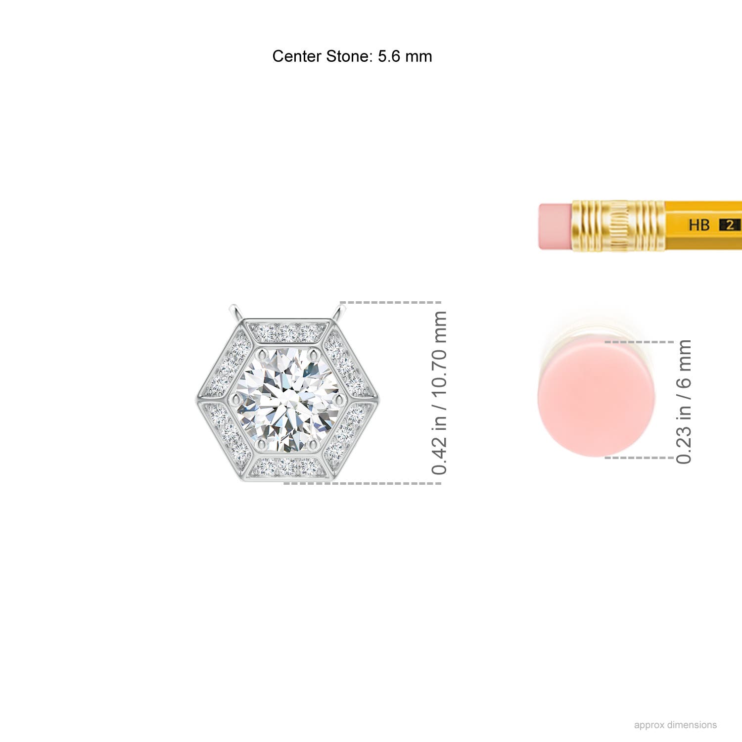 G, VS2 / 0.74 CT / 14 KT White Gold