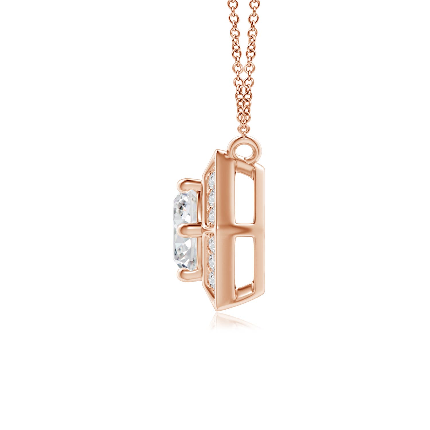 H, SI2 / 0.74 CT / 14 KT Rose Gold