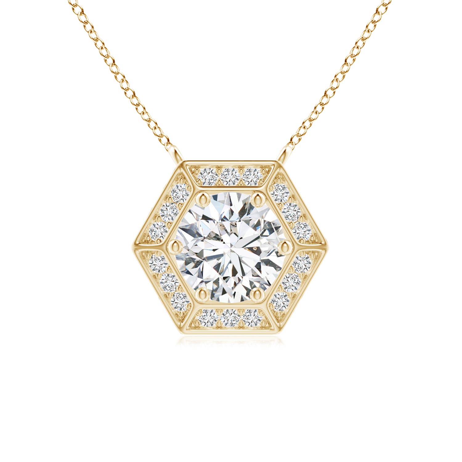 H, SI2 / 0.74 CT / 14 KT Yellow Gold