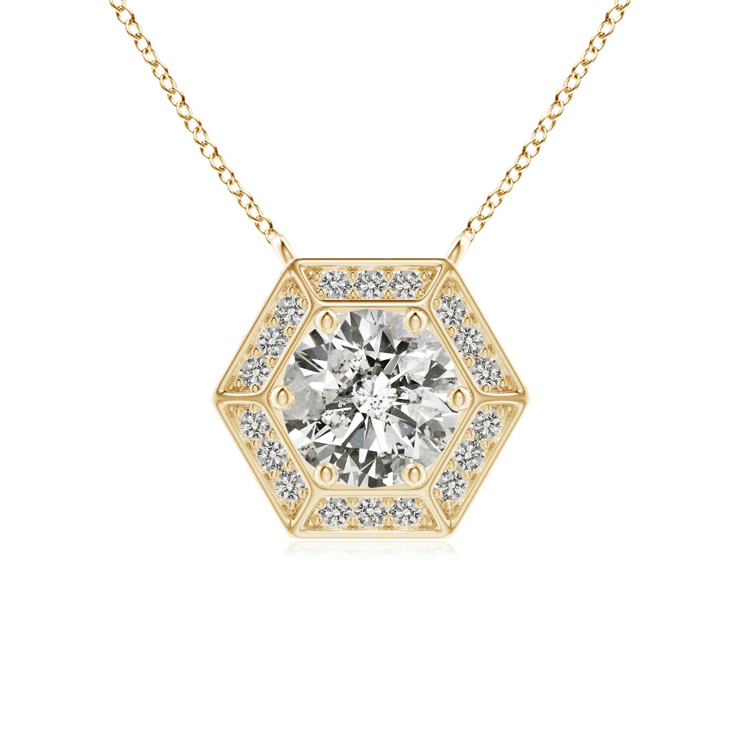 K, I3 / 0.74 CT / 14 KT Yellow Gold