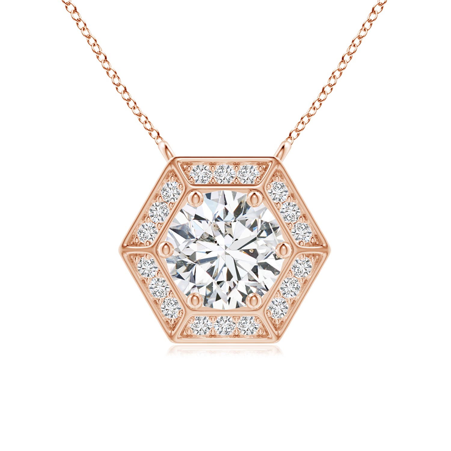 H, SI2 / 0.99 CT / 14 KT Rose Gold