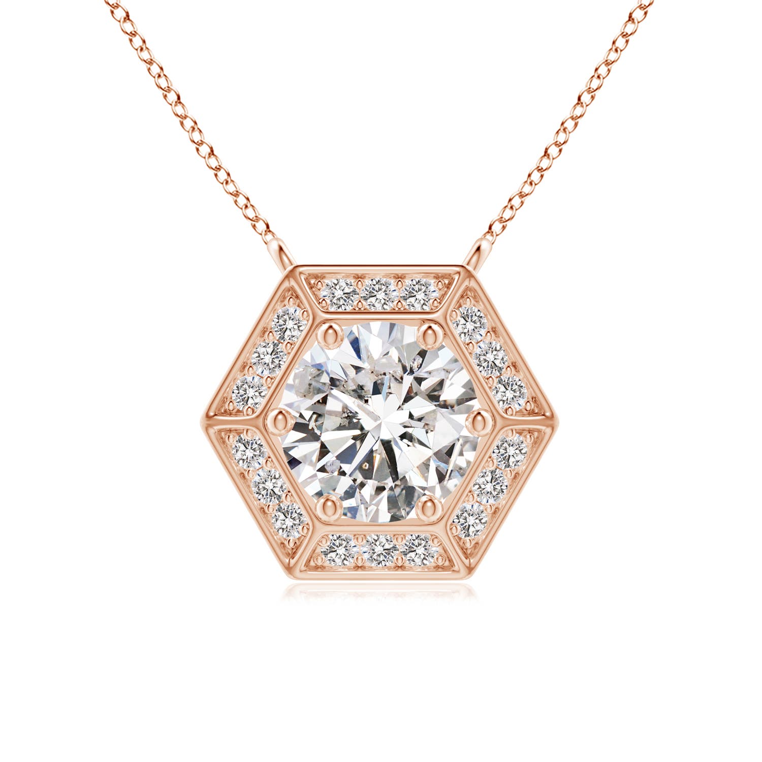 I-J, I1-I2 / 0.99 CT / 14 KT Rose Gold