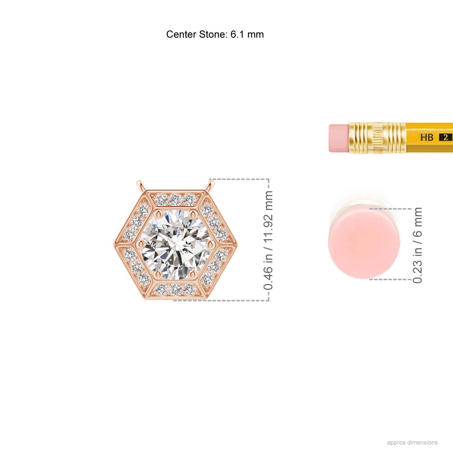 I-J, I1-I2 / 0.99 CT / 14 KT Rose Gold