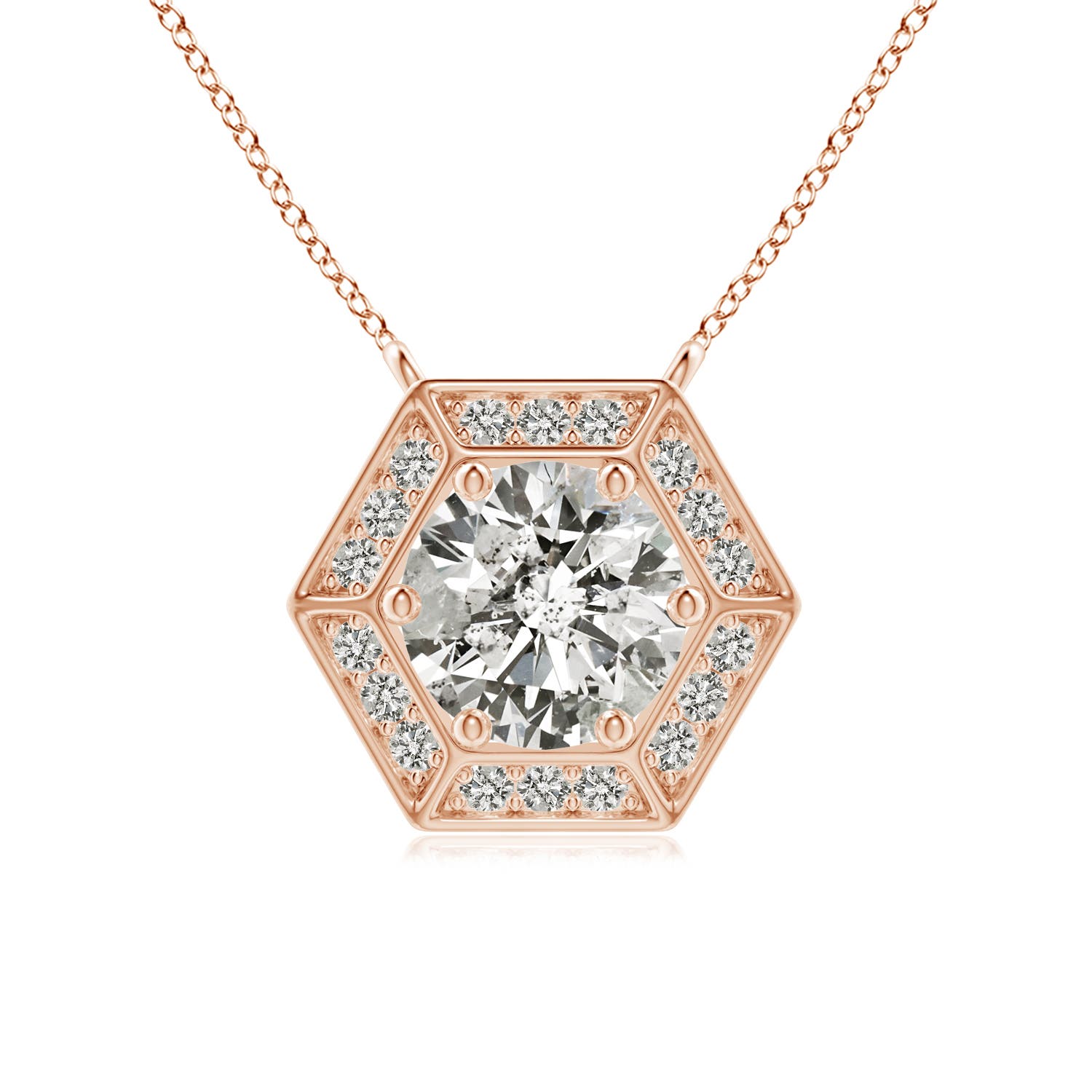 K, I3 / 0.99 CT / 14 KT Rose Gold