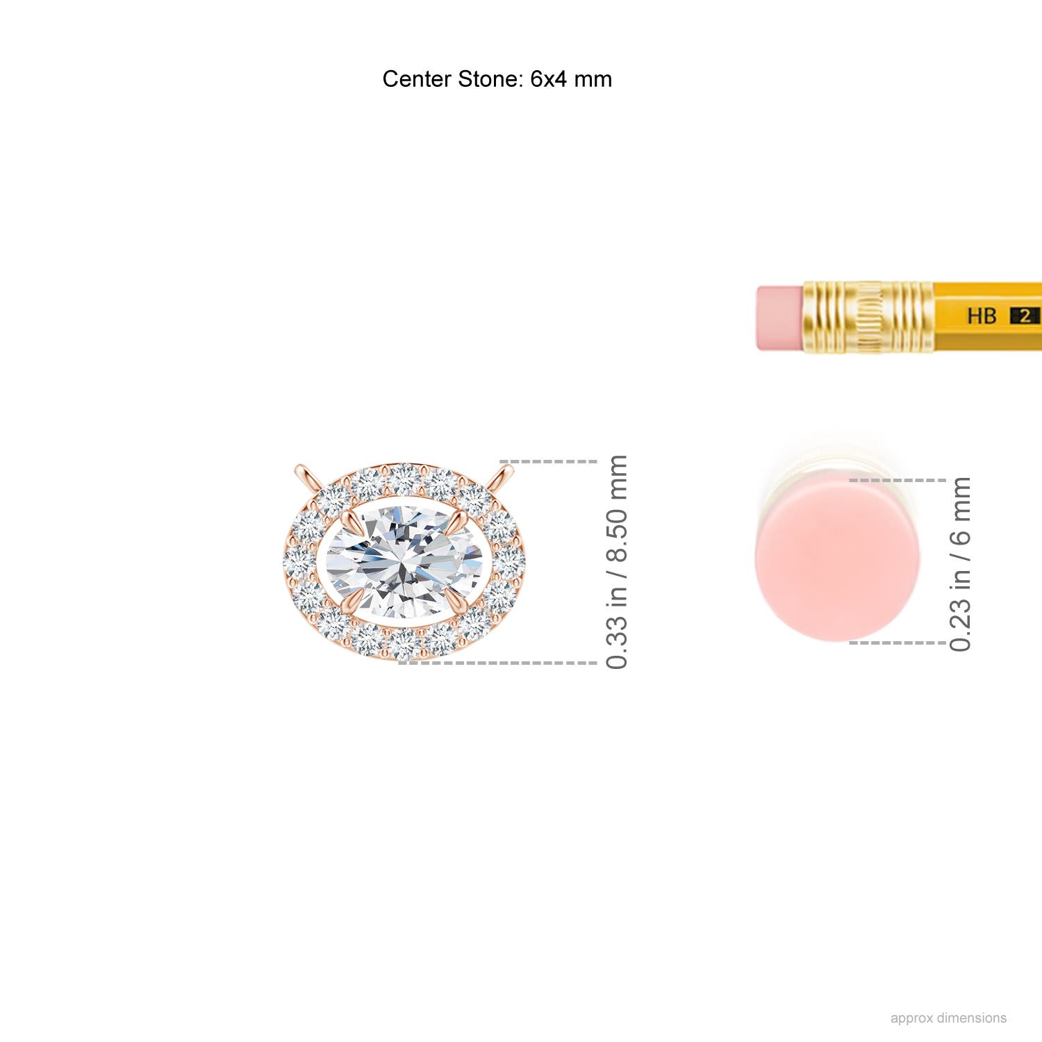 G, VS2 / 0.62 CT / 14 KT Rose Gold