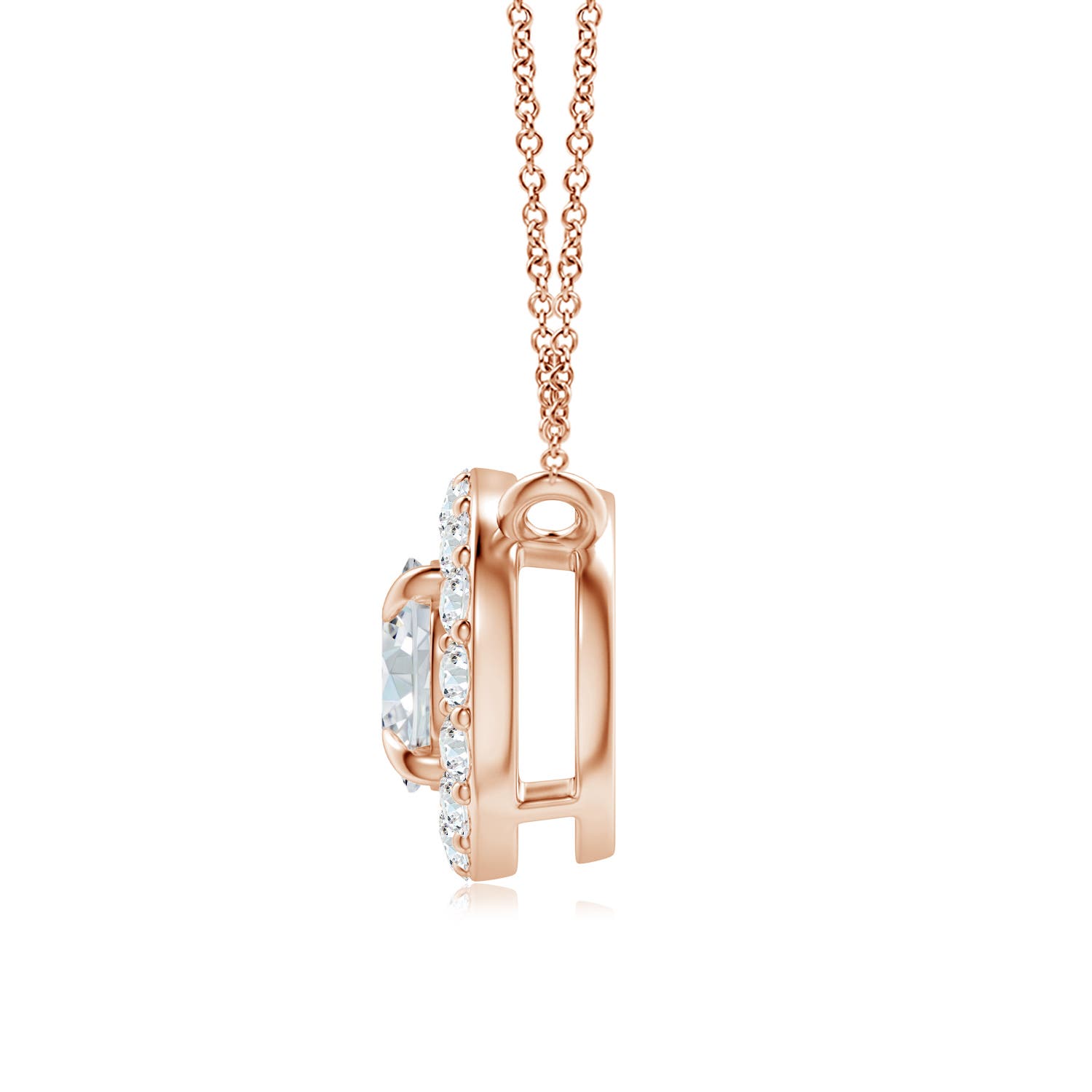 F-G, VS / 0.91 CT / 14 KT Rose Gold